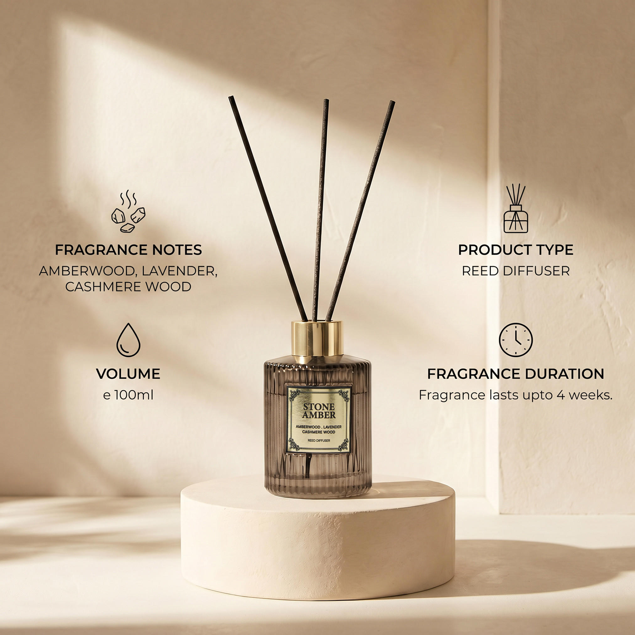 موزع عطور بالأعواد ستون أمبر من أتيليه - 100 مل-household-homefragrance-reeddiffusers-image-6