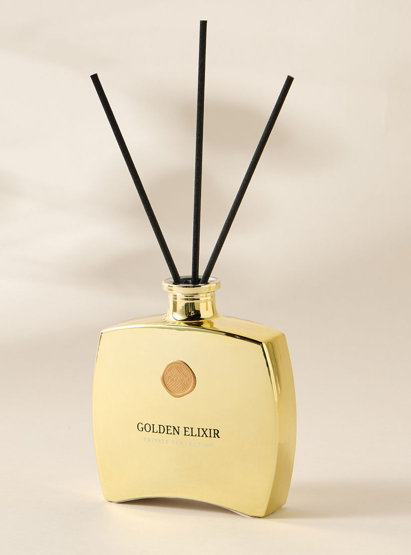 طقم هدايا موزع عطر وشمعة برطمان من سينت دي لندن، جولدن إليكسر-household-homefragrance-fragrancegiftset-image-4