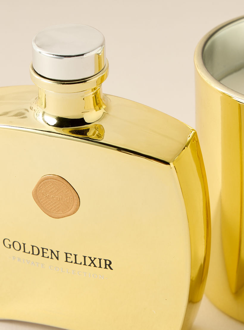 طقم هدايا موزع عطر وشمعة برطمان من سينت دي لندن، جولدن إليكسر-household-homefragrance-fragrancegiftset-image-7