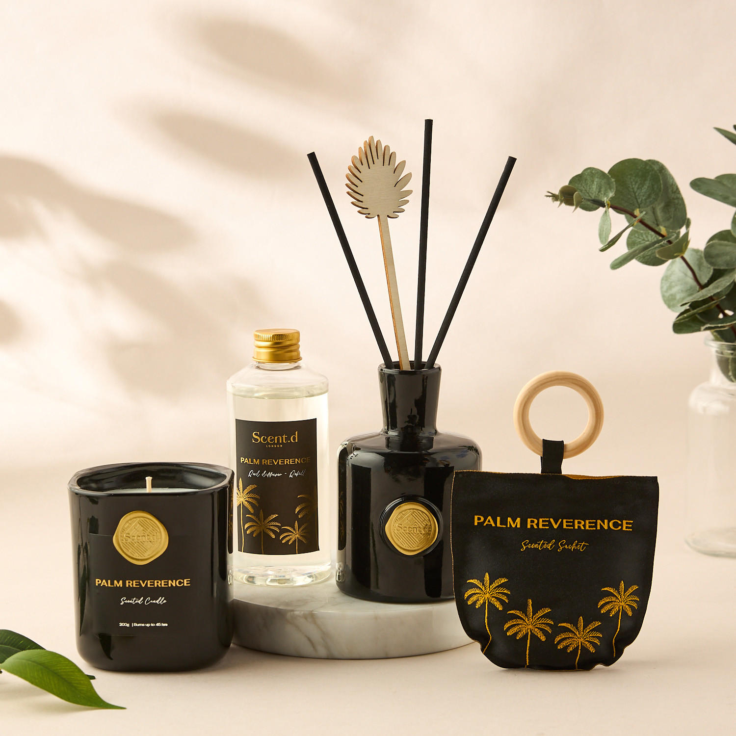 Scent.d London 3-Piece Palm Reverence Fragrance Gift Set-household-homefragrance-fragrancegiftset-image-1