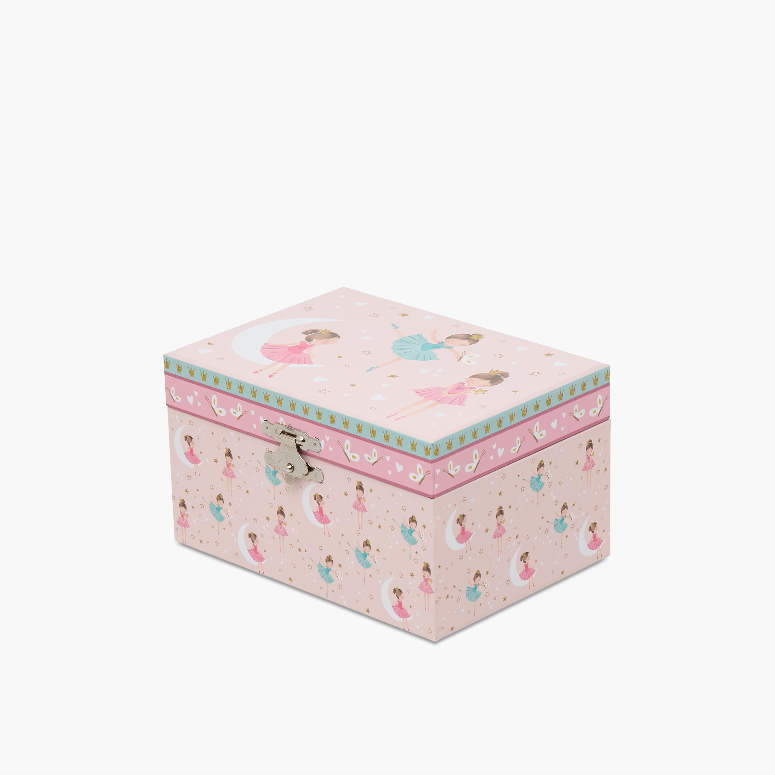 منظم مجوهرات بقسم واحد وطبعات باليرينا من فايندز - 14.8x10.6x8.5 سم-women-watchesandjewellery-jewellery-storage-image-2