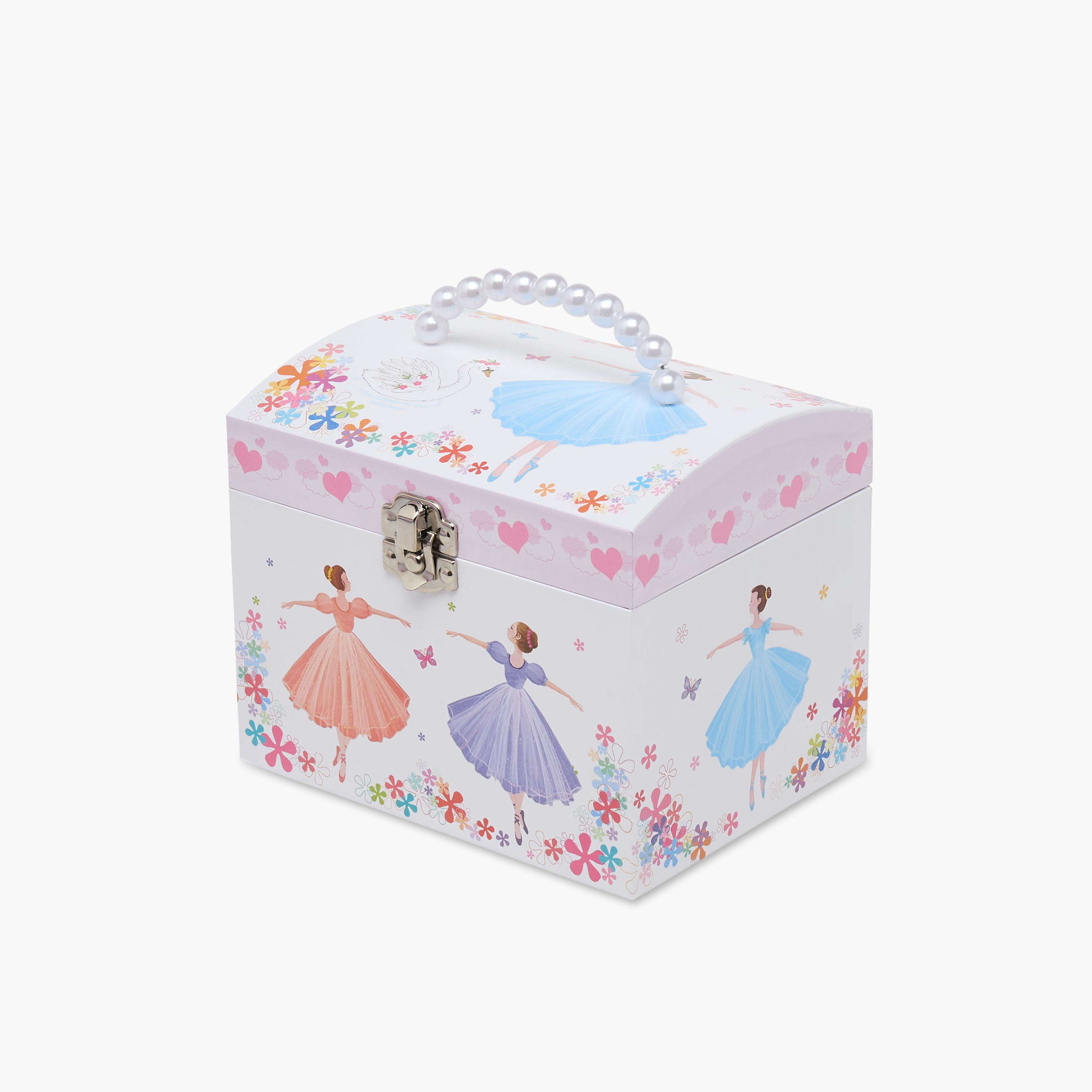 Findz 4 Compartment Jewellery Organizer Ballerina Print - 16.8x13x14 cm-women-watchesandjewellery-jewellery-storage-image-5