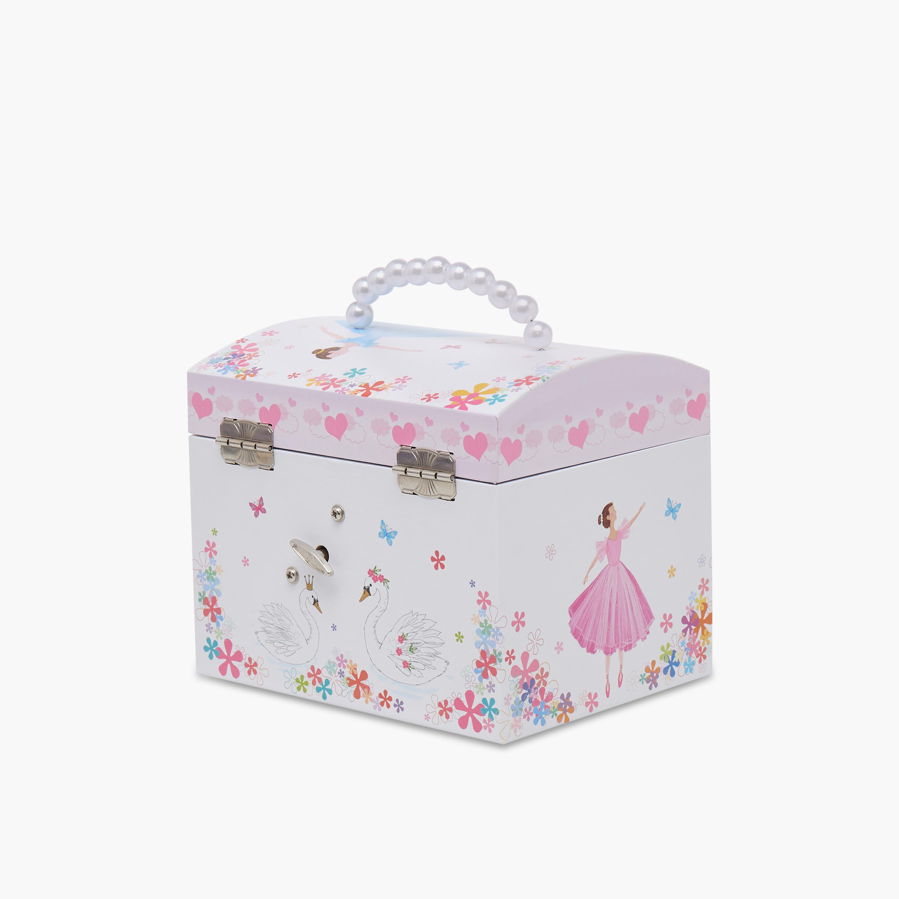 Findz 4 Compartment Jewellery Organizer Ballerina Print - 16.8x13x14 cm-women-watchesandjewellery-jewellery-storage-image-6
