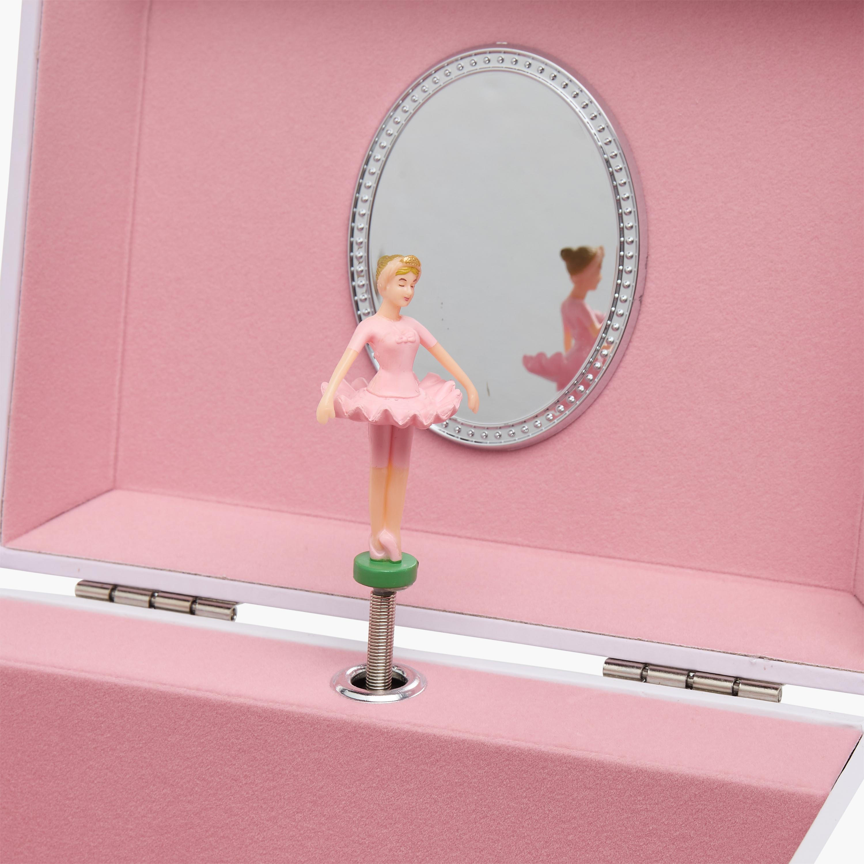 Findz 4 Compartment Jewellery Organizer Ballerina Print - 16.8x13x14 cm-women-watchesandjewellery-jewellery-storage-image-12