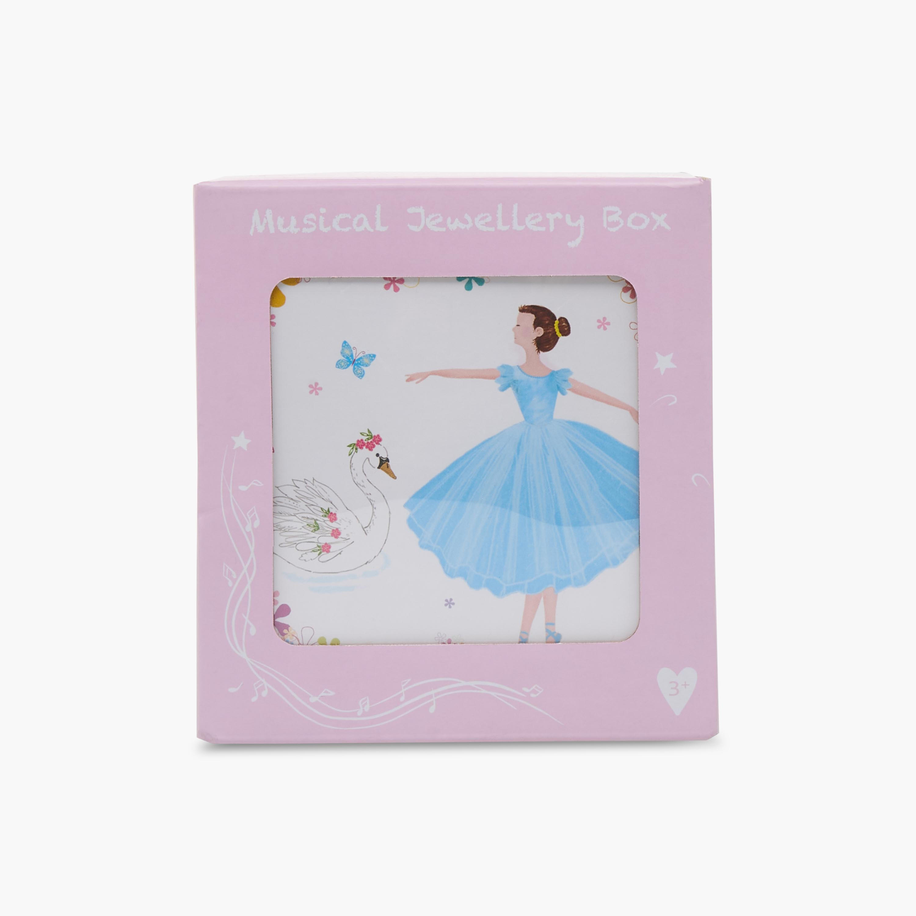 Findz 2 Compartment Jewellery Organizer Ballerina Print -10.5x10.5x8.5 cm-women-watchesandjewellery-jewellery-storage-image-10