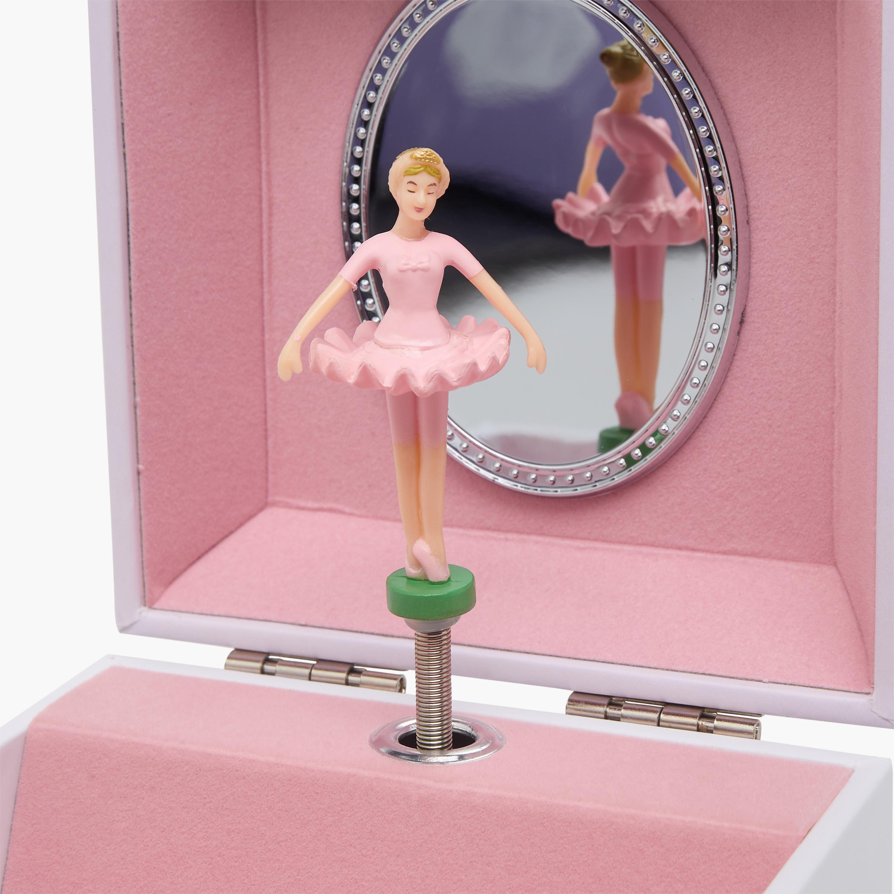 Findz 2 Compartment Jewellery Organizer Ballerina Print -10.5x10.5x8.5 cm-women-watchesandjewellery-jewellery-storage-image-8