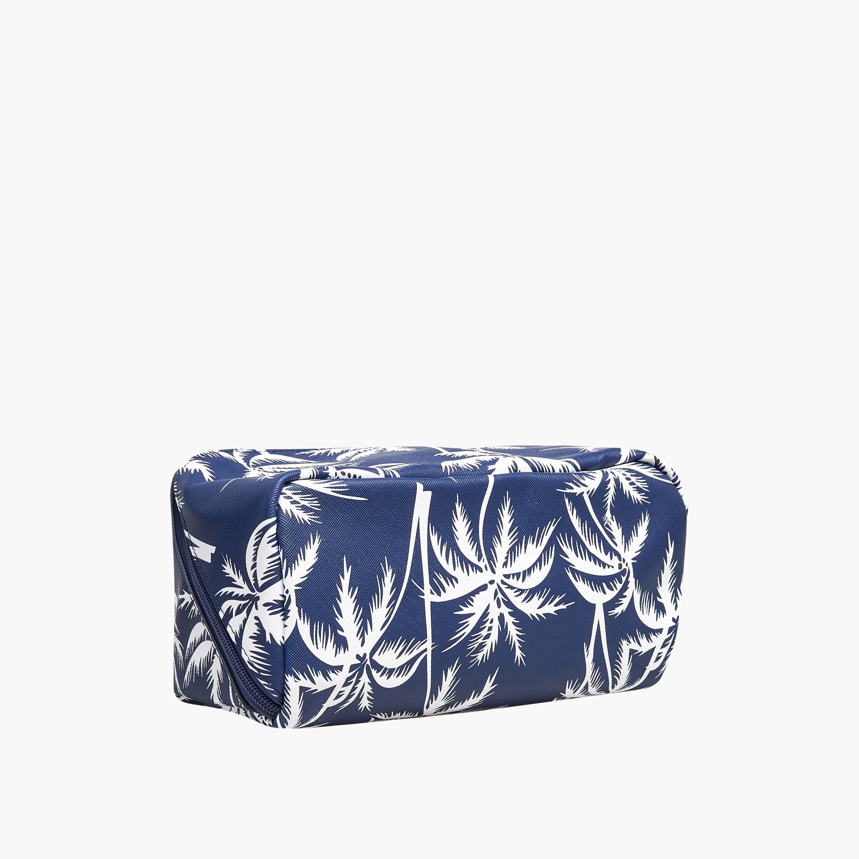 Findz Tropical Print 2 Compartment Jewellery Organizer with Zip Closure - 24x12x12 cm-women-watchesandjewellery-jewellery-storage-image-5