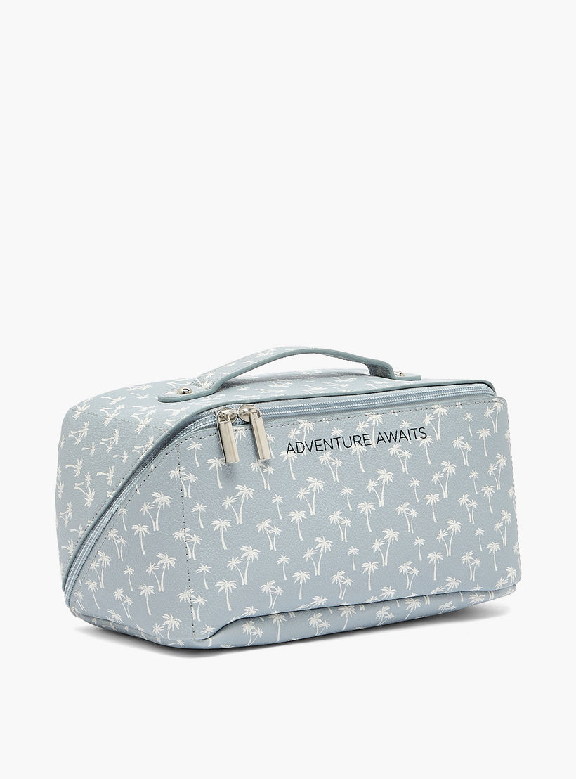Findz Floral Print Travel Organizer with Zip Closure-travel-accessories-image-2