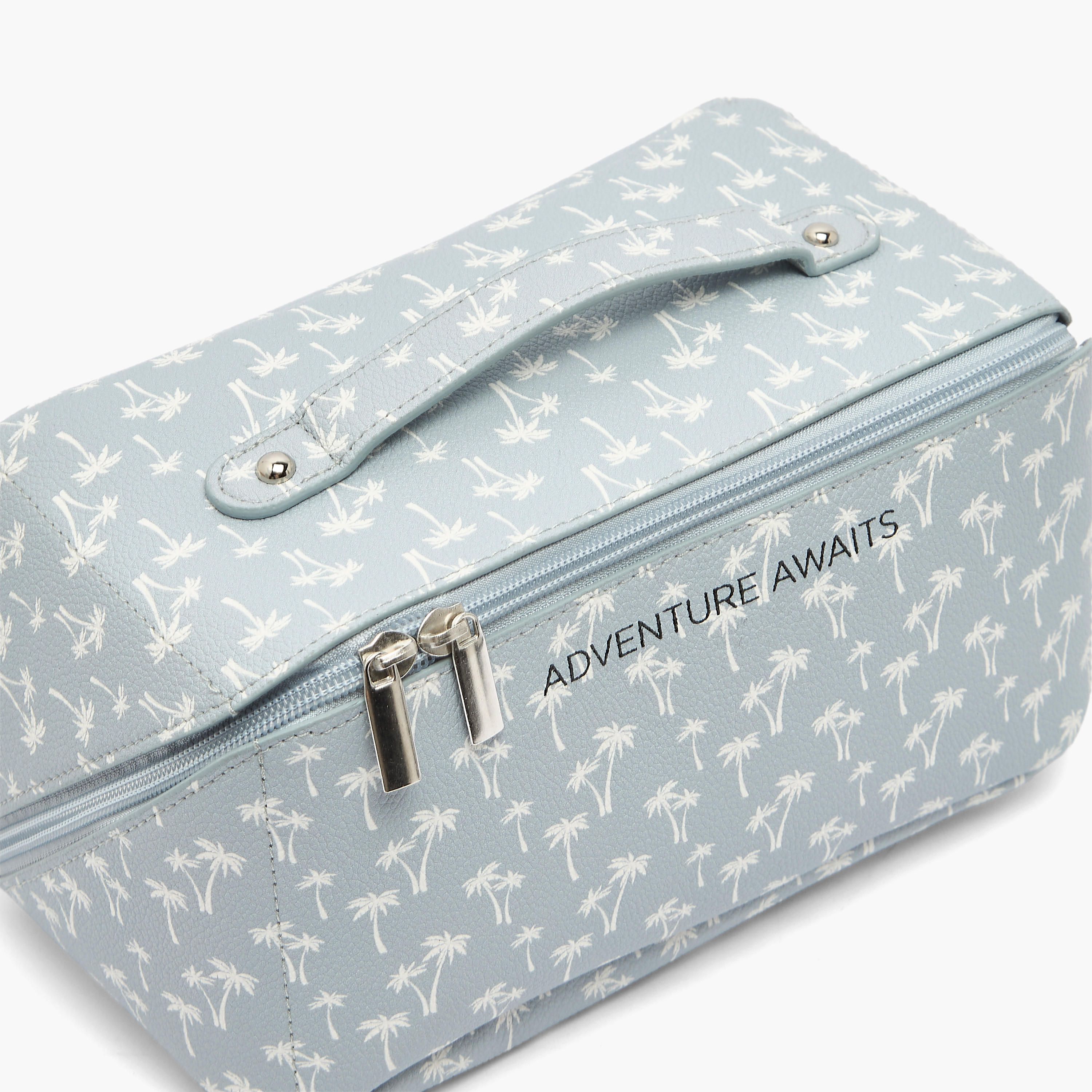 Findz Floral Print Travel Organizer with Zip Closure-travel-accessories-image-5