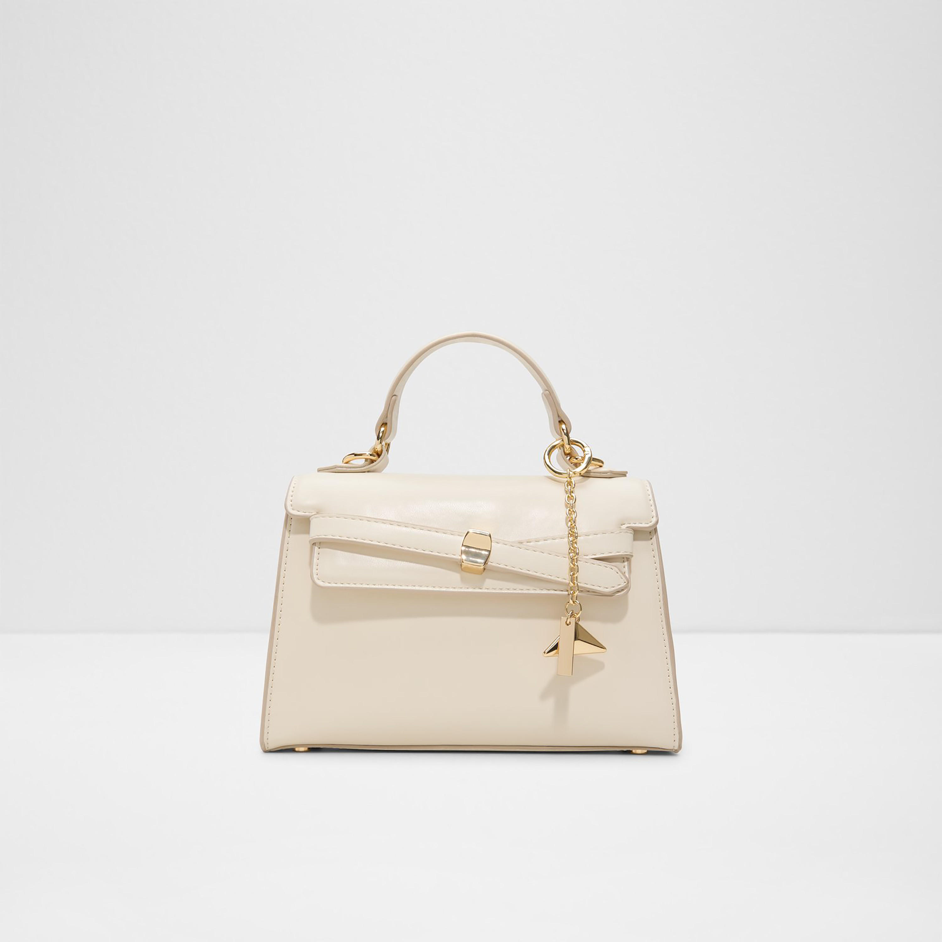 Aldo Alola Plain Single Handle Mini Satchel Bag with Flap Closure & Adjustable Strap-women-bagsandwallets-handbags-image-1