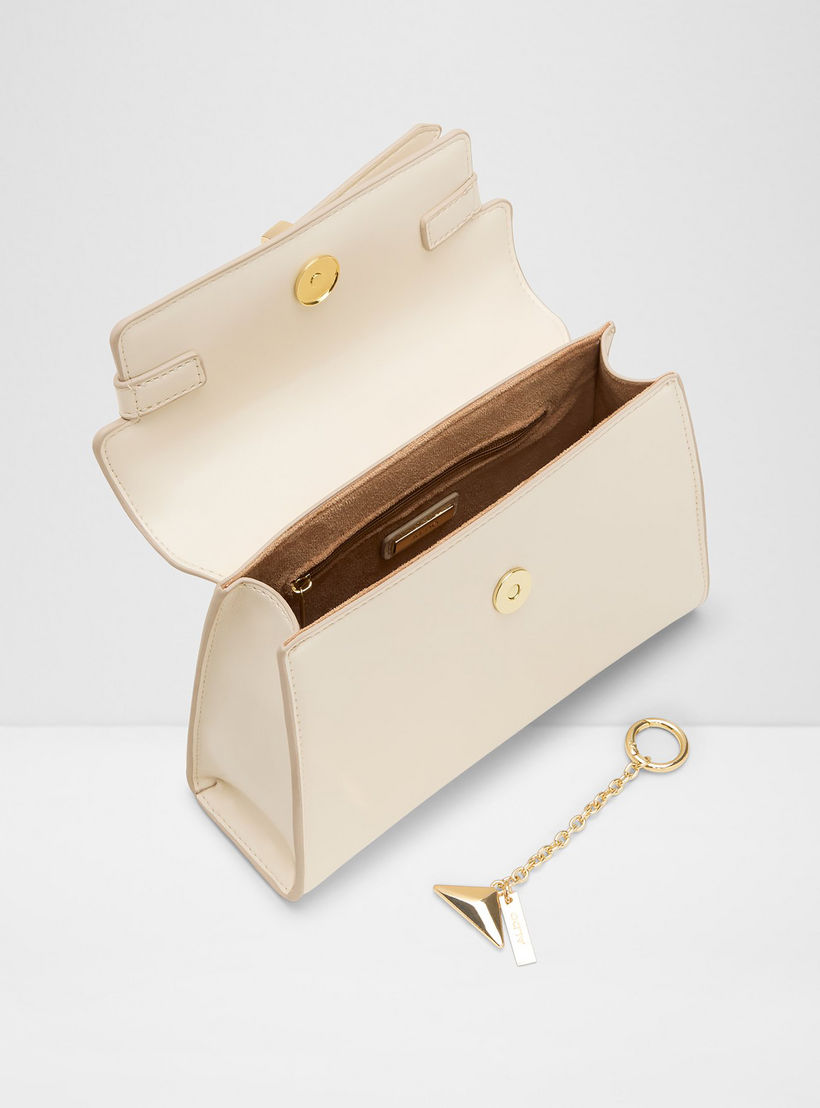 Aldo Alola Plain Single Handle Mini Satchel Bag with Flap Closure & Adjustable Strap-women-bagsandwallets-handbags-image-3