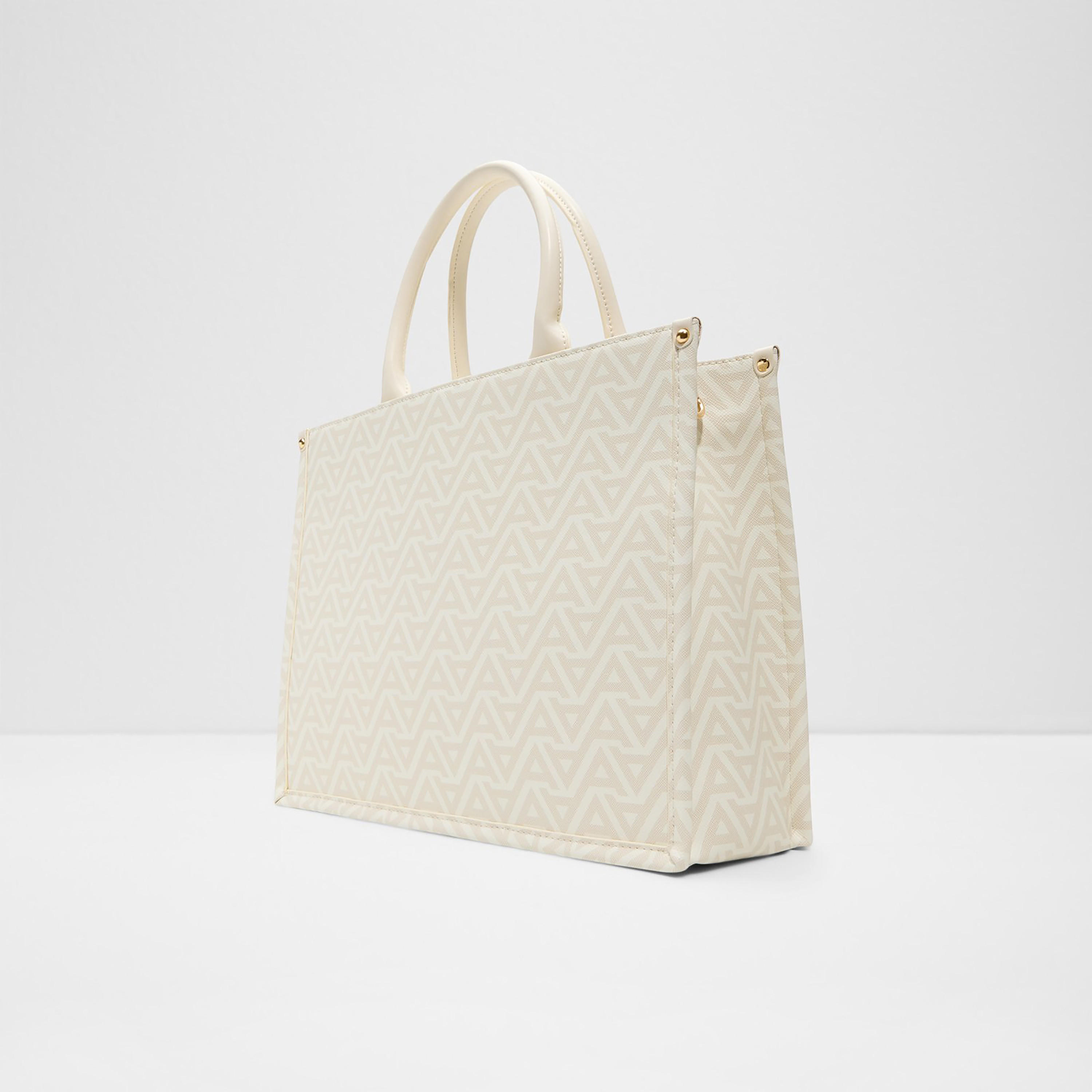 Aldo Phlavia Monogram Double Handle Tote Bag with Zip Closure & Adjustable Strap-women-bagsandwallets-handbags-image-2
