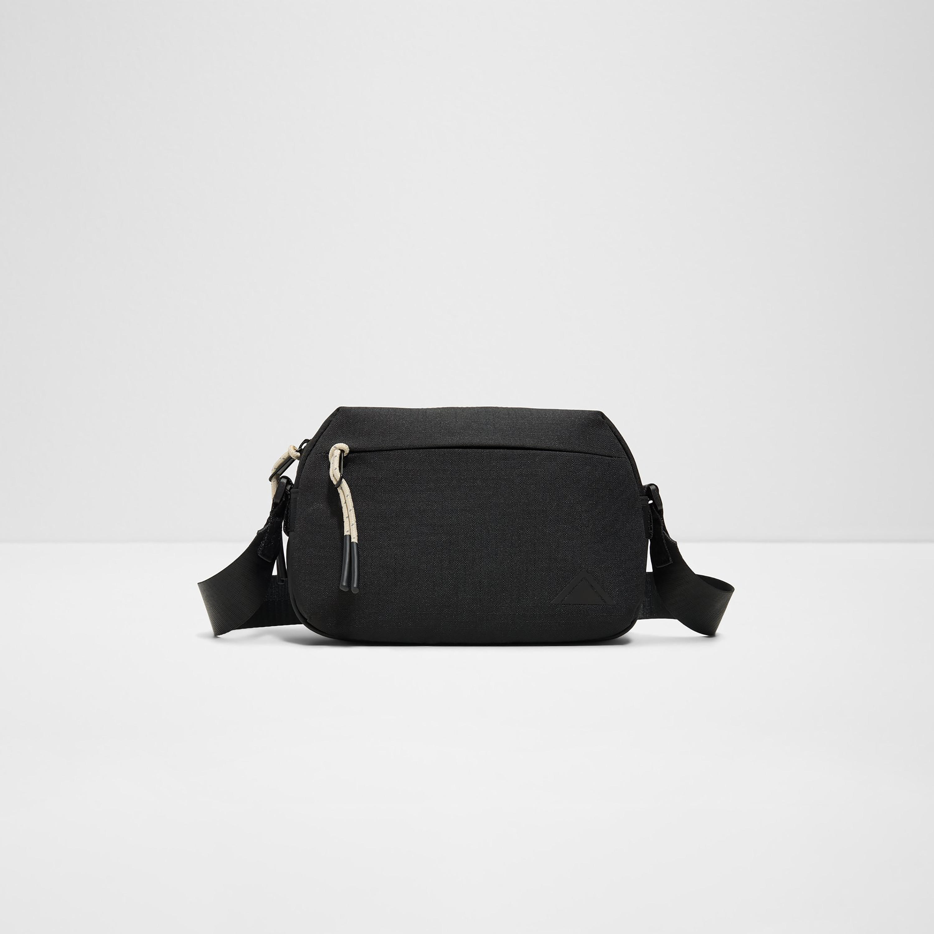 حقيبة كروسبودي سادة من ألدو ميريمبا مزودة بسحاب إغلاق وحزام قابل للتعديل-men-bags-image-1