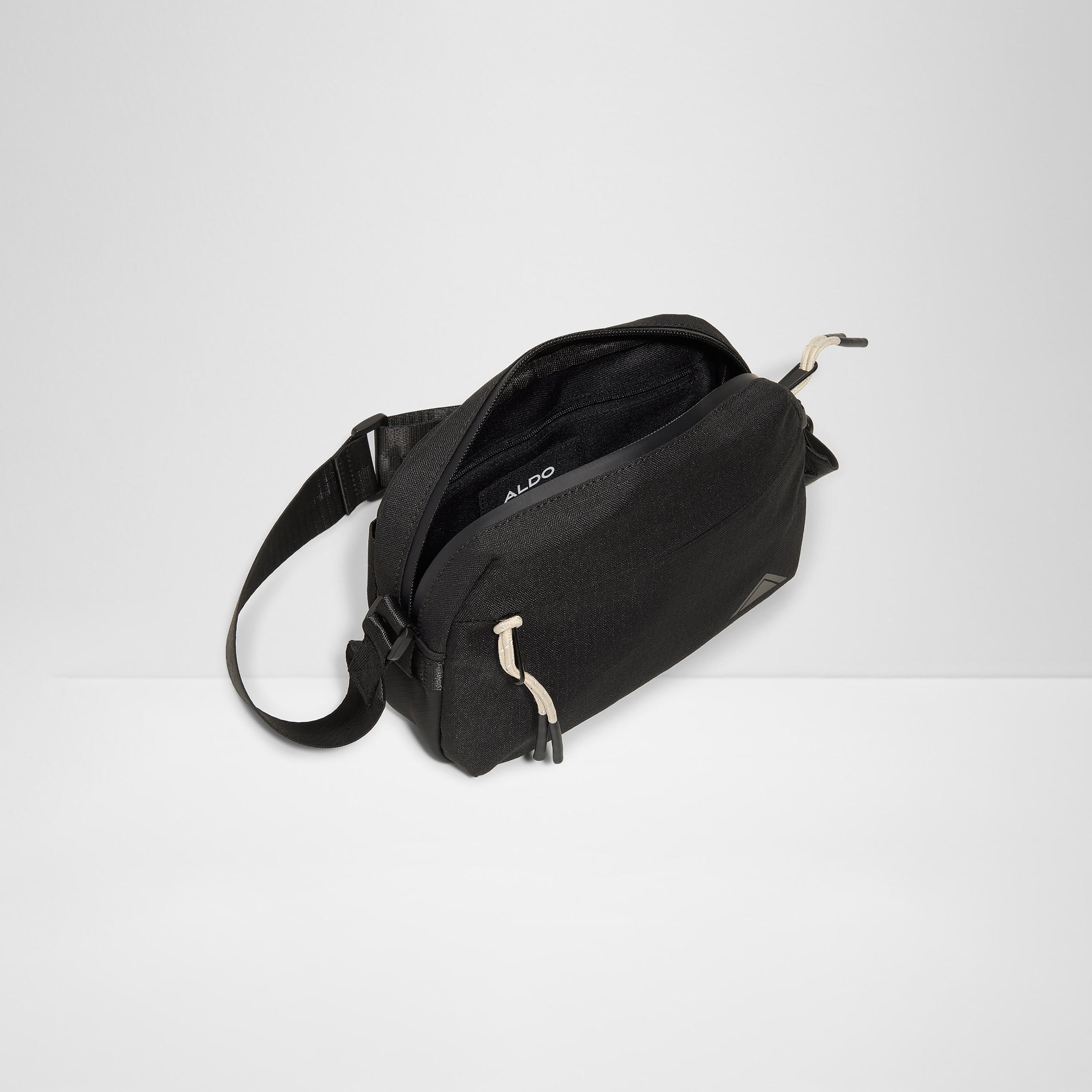 حقيبة كروسبودي سادة من ألدو ميريمبا مزودة بسحاب إغلاق وحزام قابل للتعديل-men-bags-image-3