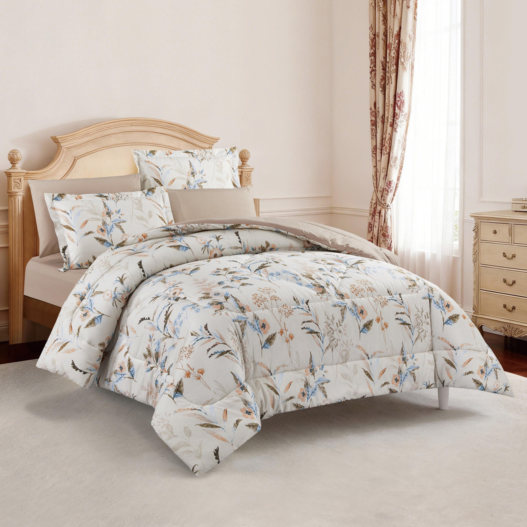 طقم لحاف بطبعات زهور-household-bedding-comfortersandbedspreads-comforters-image-8
