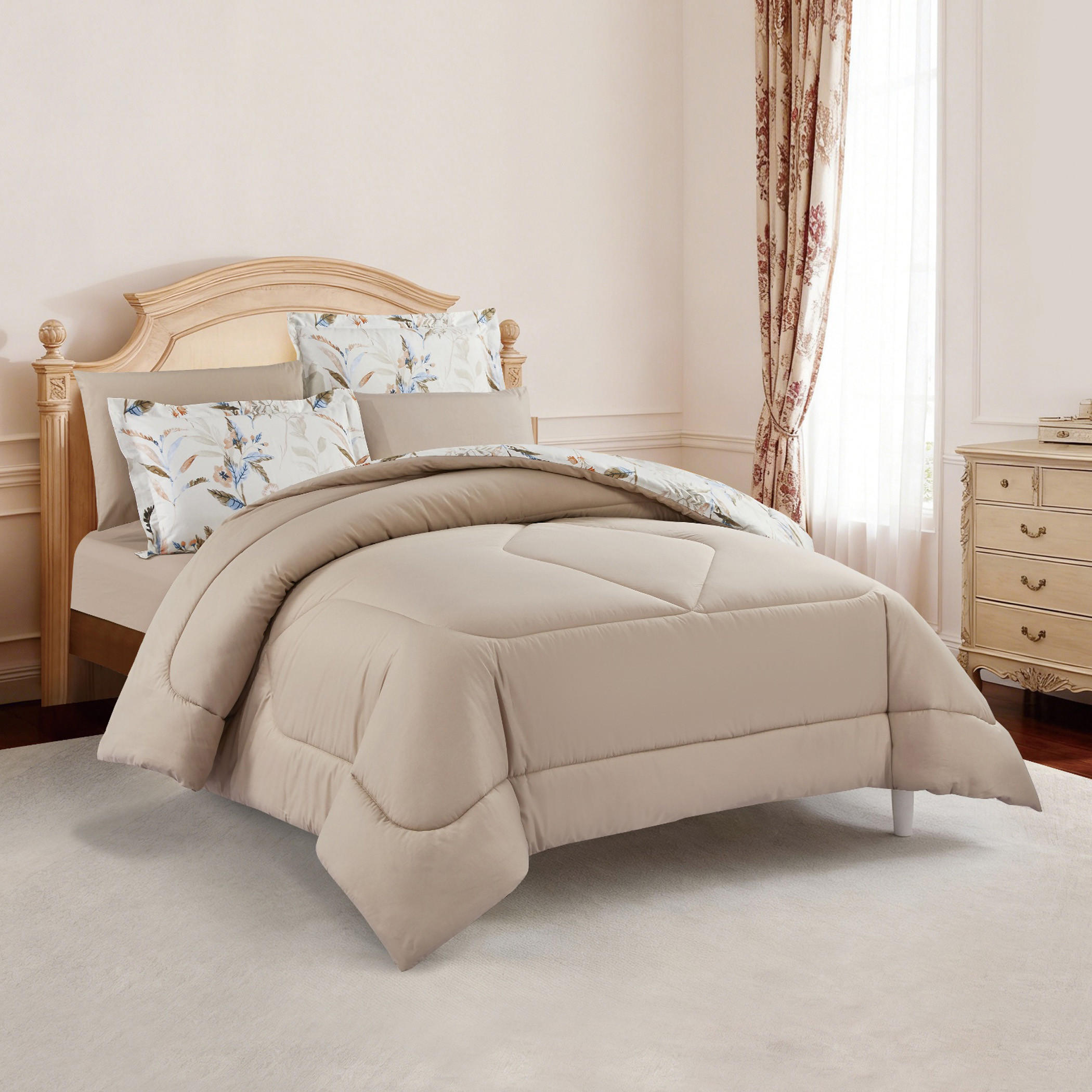 طقم لحاف بطبعات زهور-household-bedding-comfortersandbedspreads-comforters-image-14