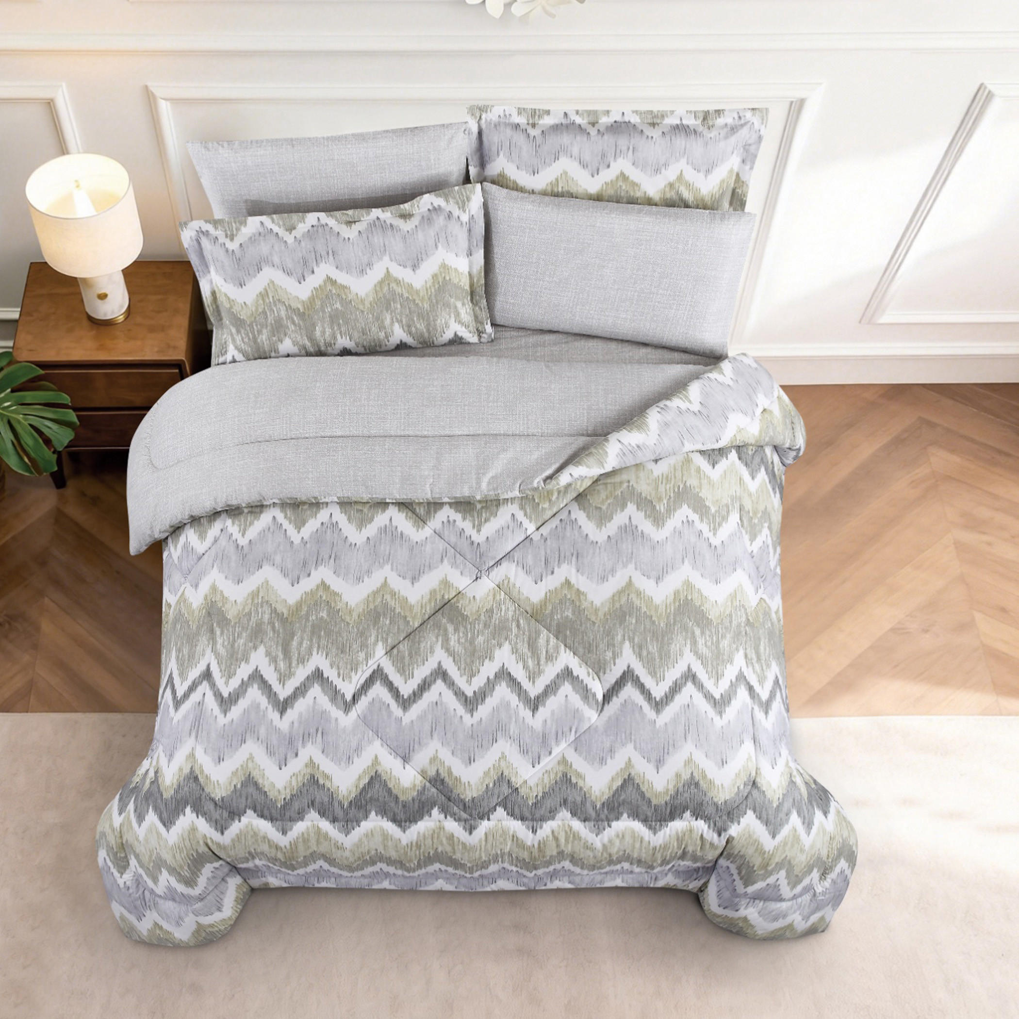 طقم لحاف بطبعات زهور-household-bedding-comfortersandbedspreads-comforters-image-21