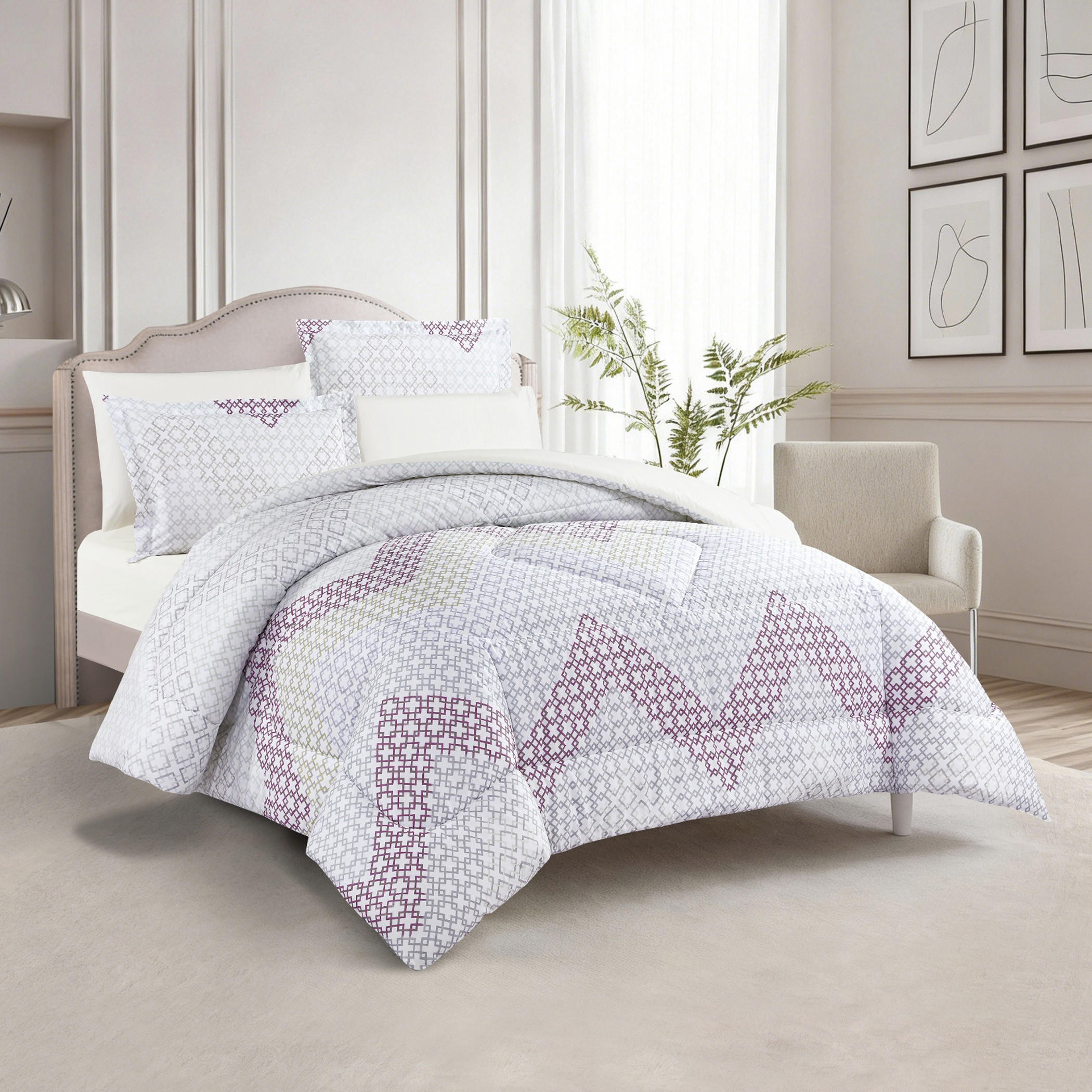 Floral Printed Comforter Set-household-bedding-comfortersandbedspreads-comforters-image-7
