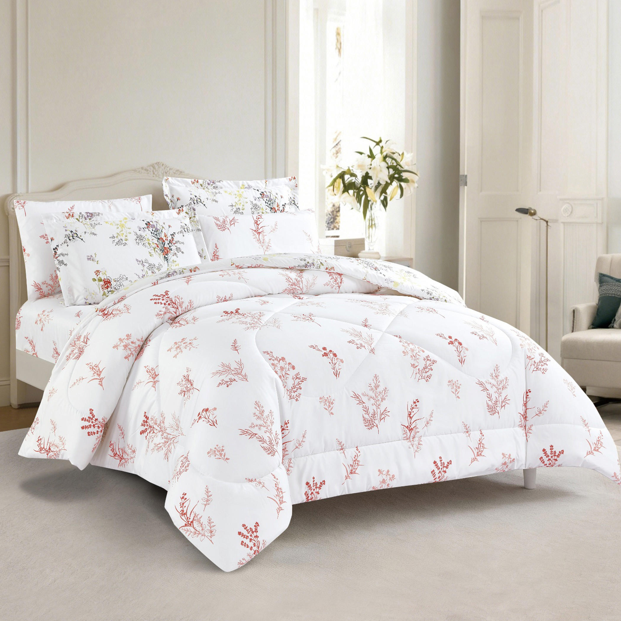 طقم لحاف بطبعة زهور-household-bedding-comfortersandbedspreads-comforters-image-20