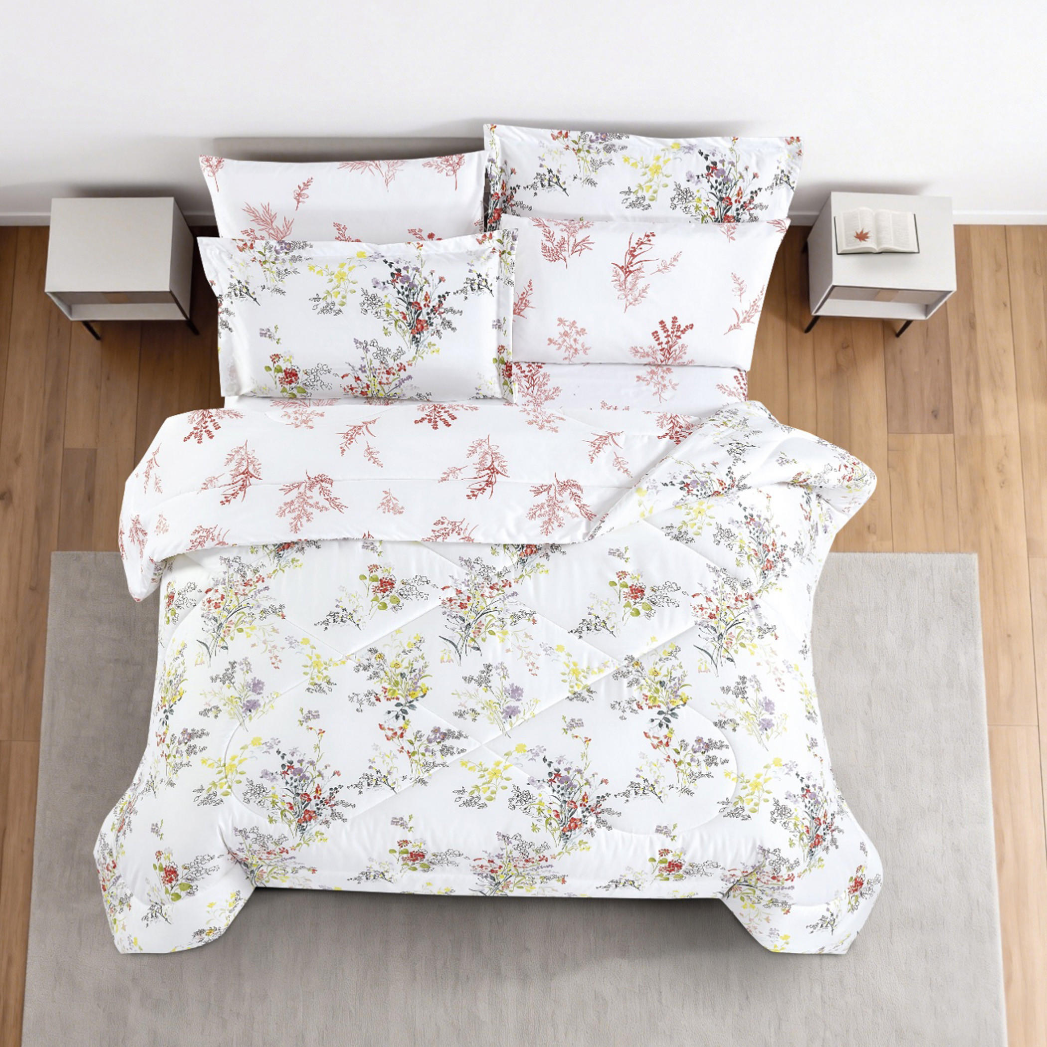 طقم لحاف بطبعة زهور-household-bedding-comfortersandbedspreads-comforters-image-24