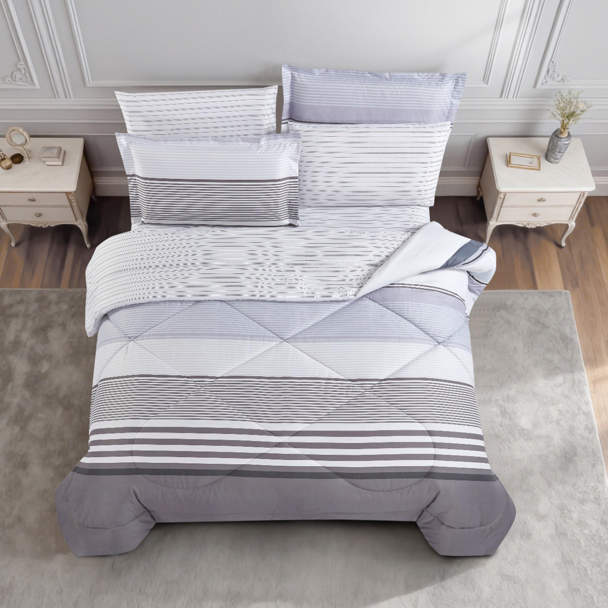 طقم لحاف بطبعة زهور-household-bedding-comfortersandbedspreads-comforters-image-14