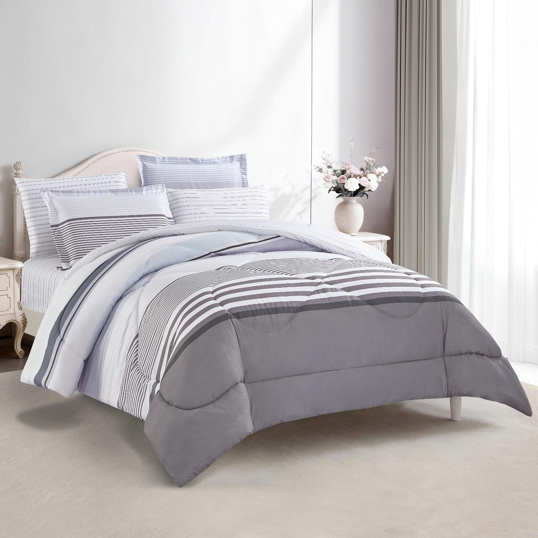 طقم لحاف بطبعة زهور-household-bedding-comfortersandbedspreads-comforters-image-19