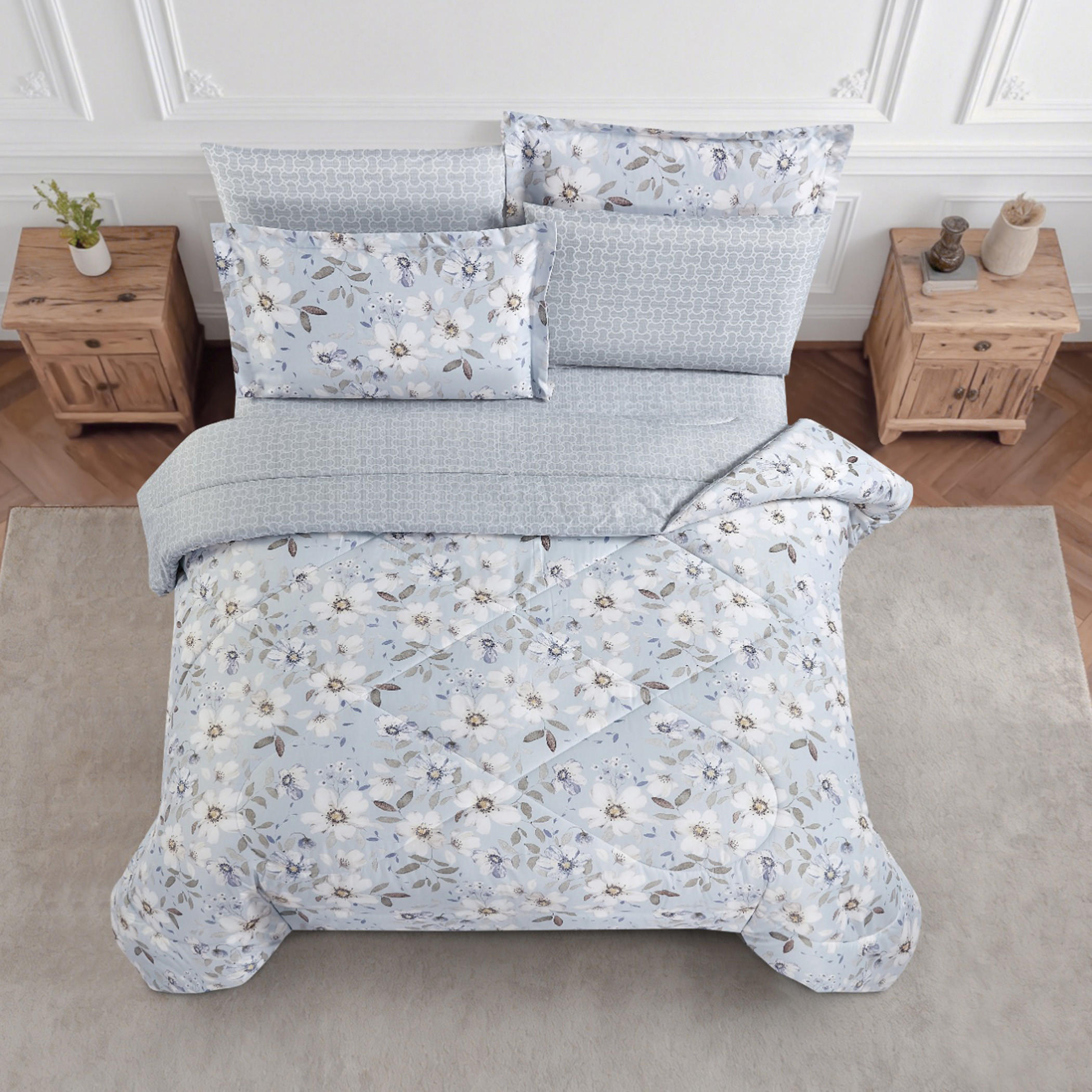 طقم لحاف بطبعة زهور-household-bedding-comfortersandbedspreads-comforters-image-65