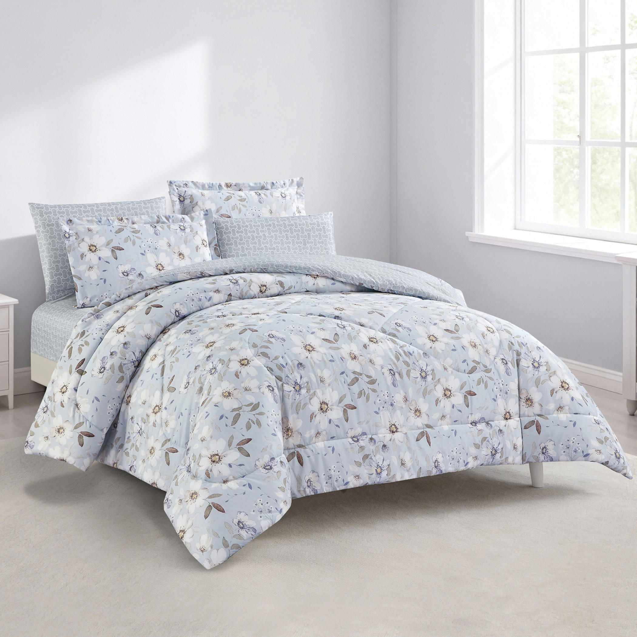 Floral Printed Comforter Set-household-bedding-comfortersandbedspreads-comforters-image-5