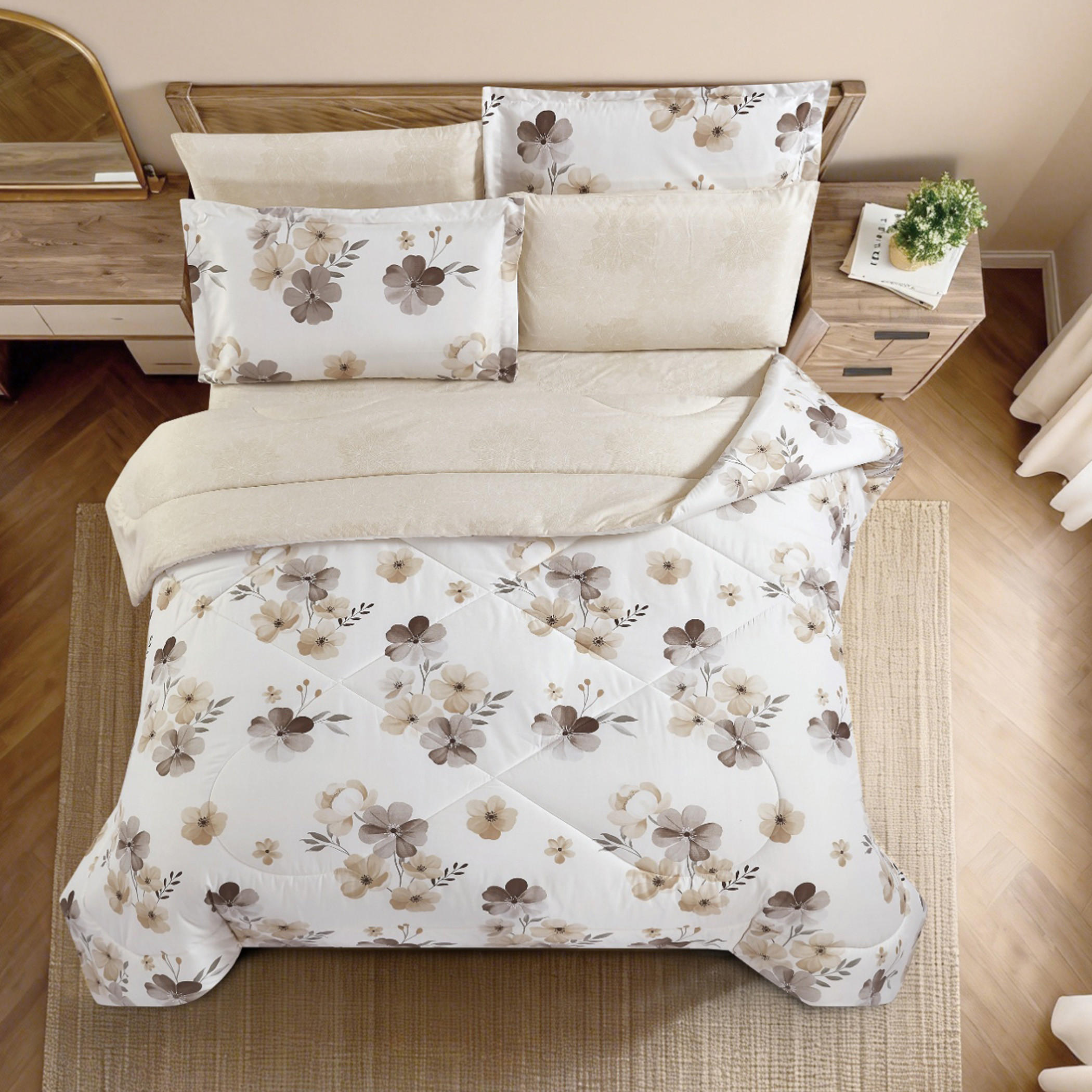 Floral Printed Comforter Set-household-bedding-comfortersandbedspreads-comforters-image-4