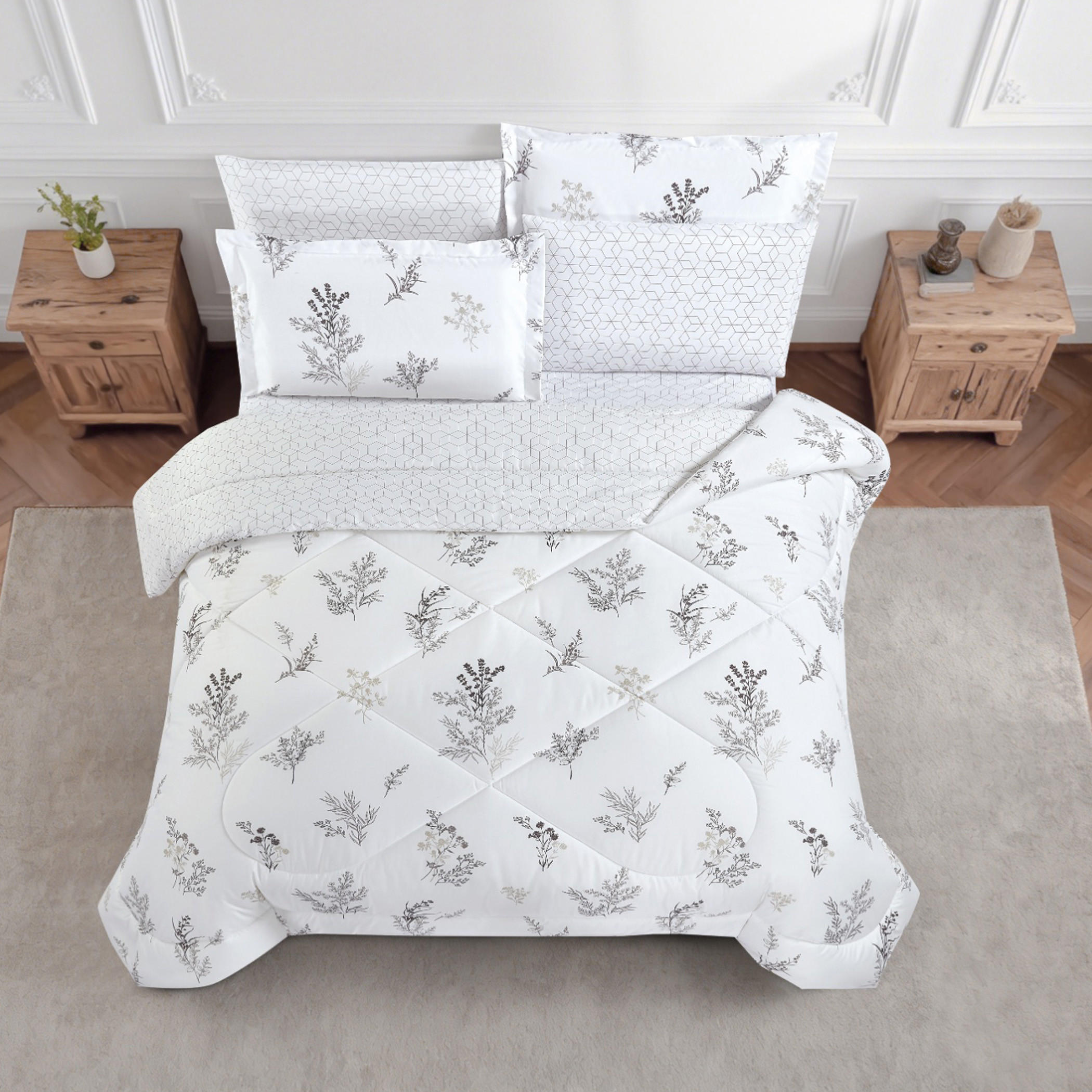 طقم لحاف بطبعة زهور-household-bedding-comfortersandbedspreads-comforters-image-53