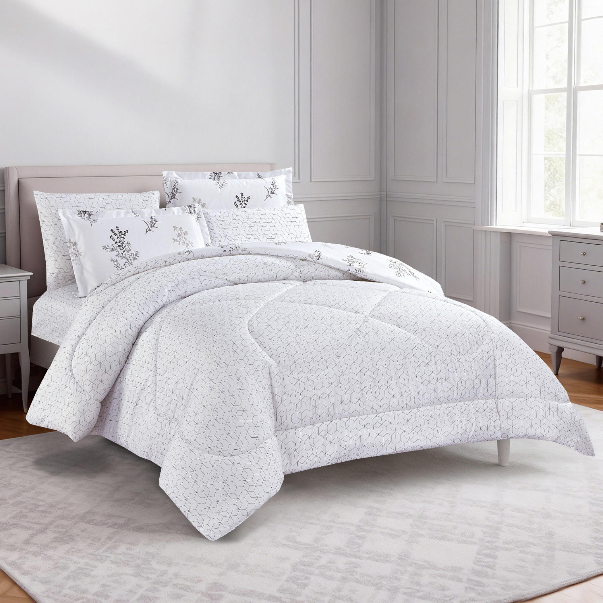 طقم لحاف بطبعة زهور-household-bedding-comfortersandbedspreads-comforters-image-54
