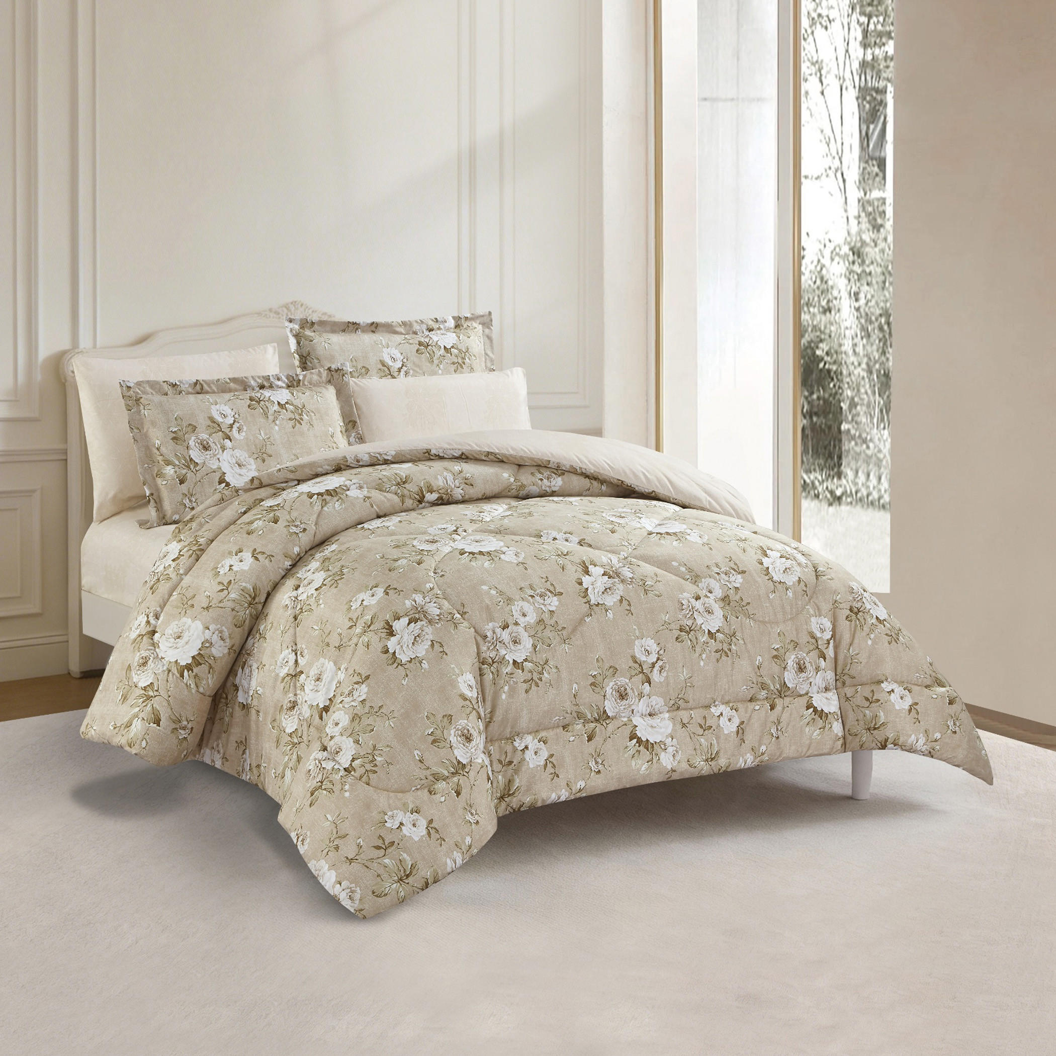 طقم لحاف بطبعة زهور-household-bedding-comfortersandbedspreads-comforters-image-55