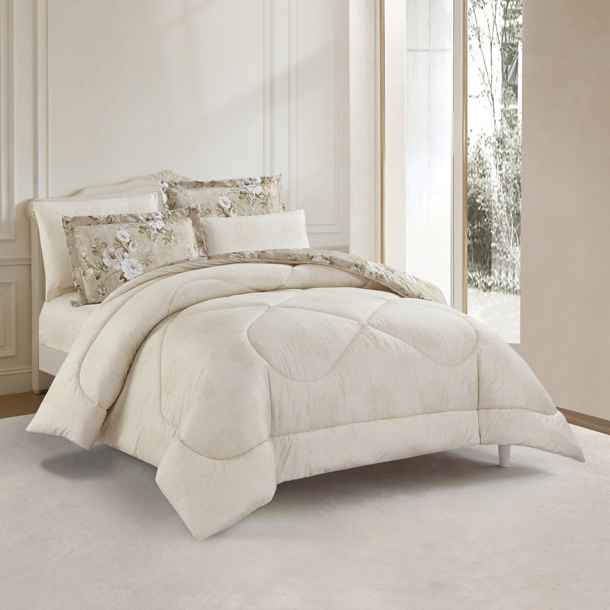 Floral Printed Comforter Set-household-bedding-comfortersandbedspreads-comforters-image-4