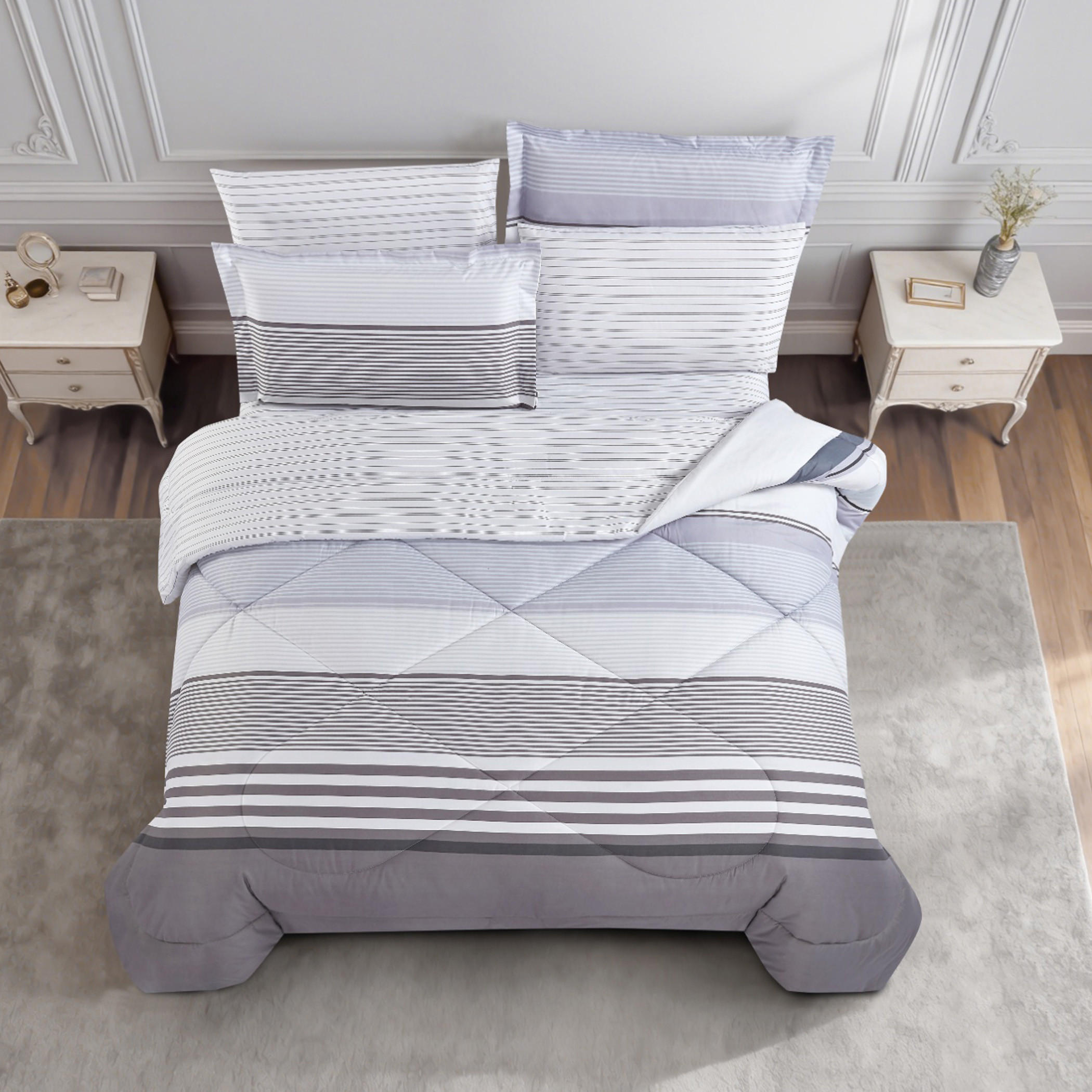 طقم لحاف بطبعة زهور-household-bedding-comfortersandbedspreads-comforters-image-15
