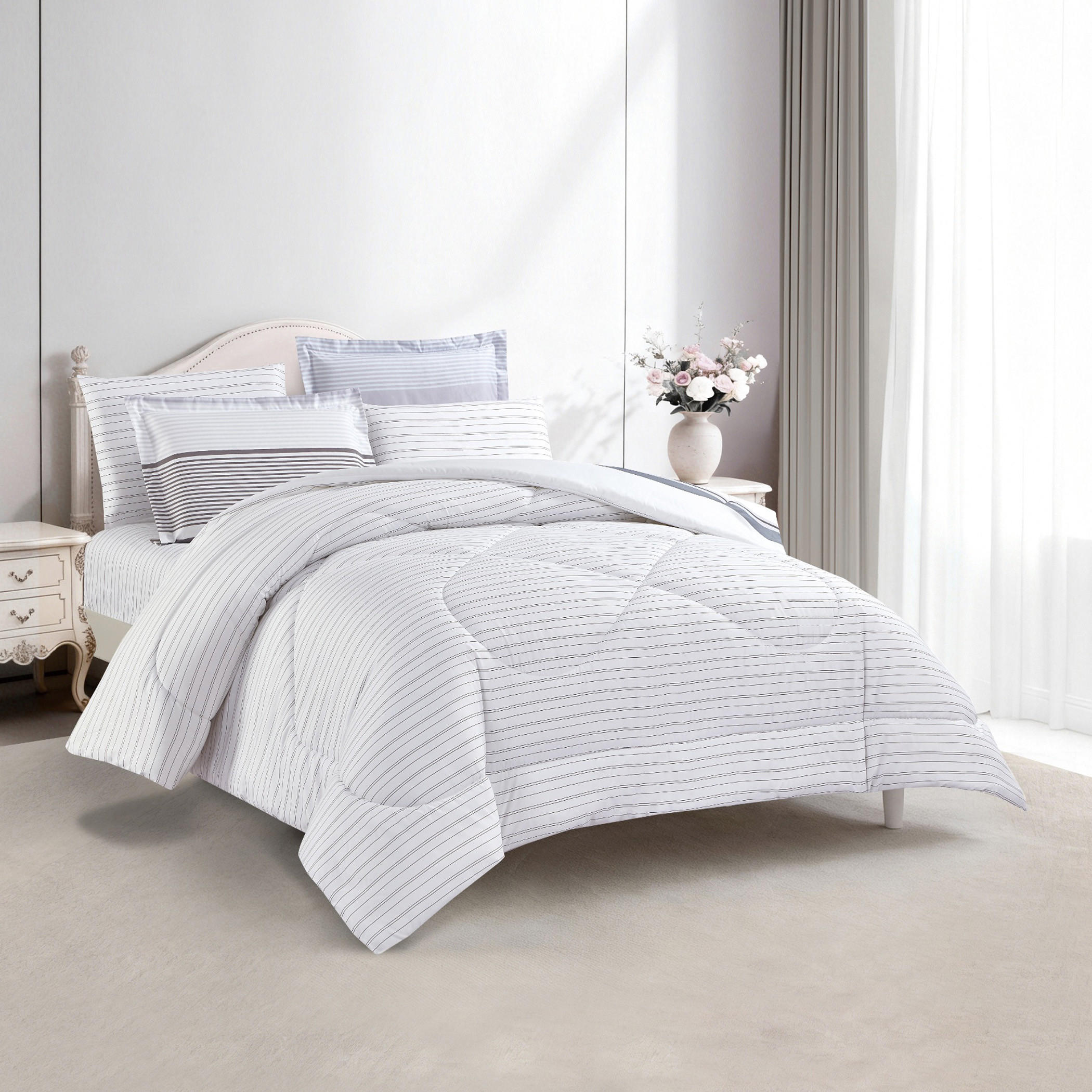 طقم لحاف بطبعة زهور-household-bedding-comfortersandbedspreads-comforters-image-16