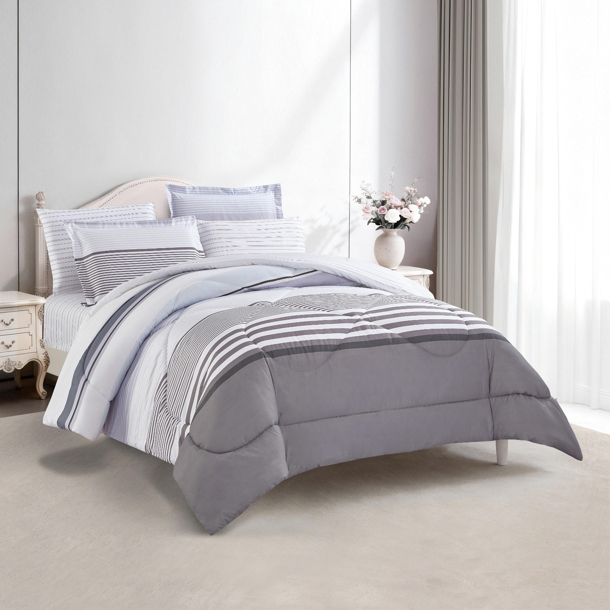 طقم لحاف بطبعة زهور-household-bedding-comfortersandbedspreads-comforters-image-21