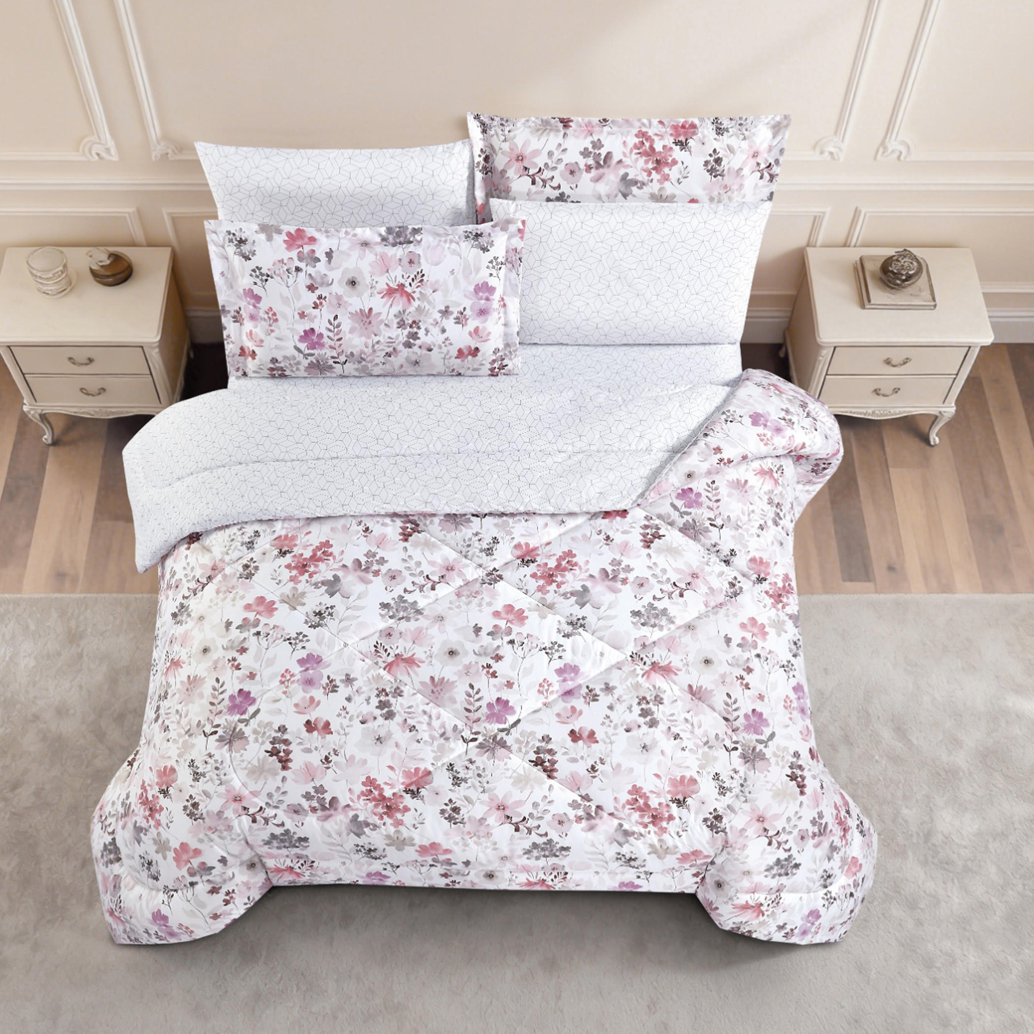 طقم لحاف بطبعة زهور-household-bedding-comfortersandbedspreads-comforters-image-41