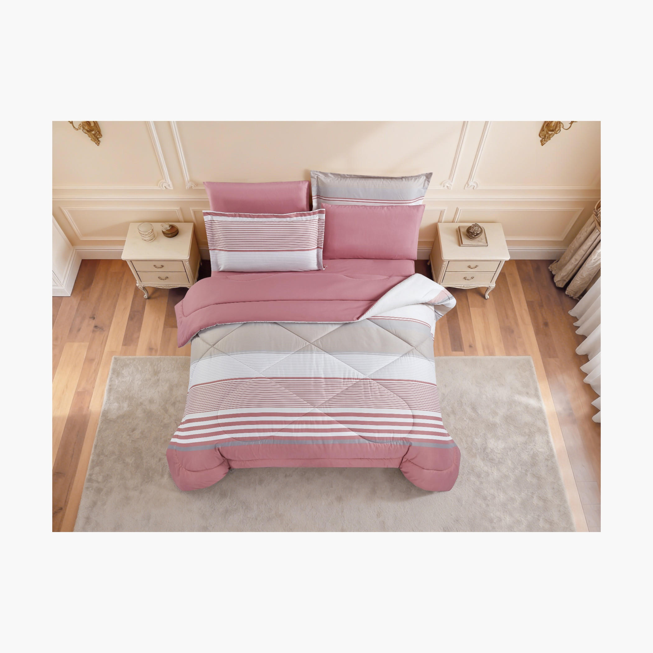 طقم لحاف بطبعة زهور-household-bedding-comfortersandbedspreads-comforters-image-58