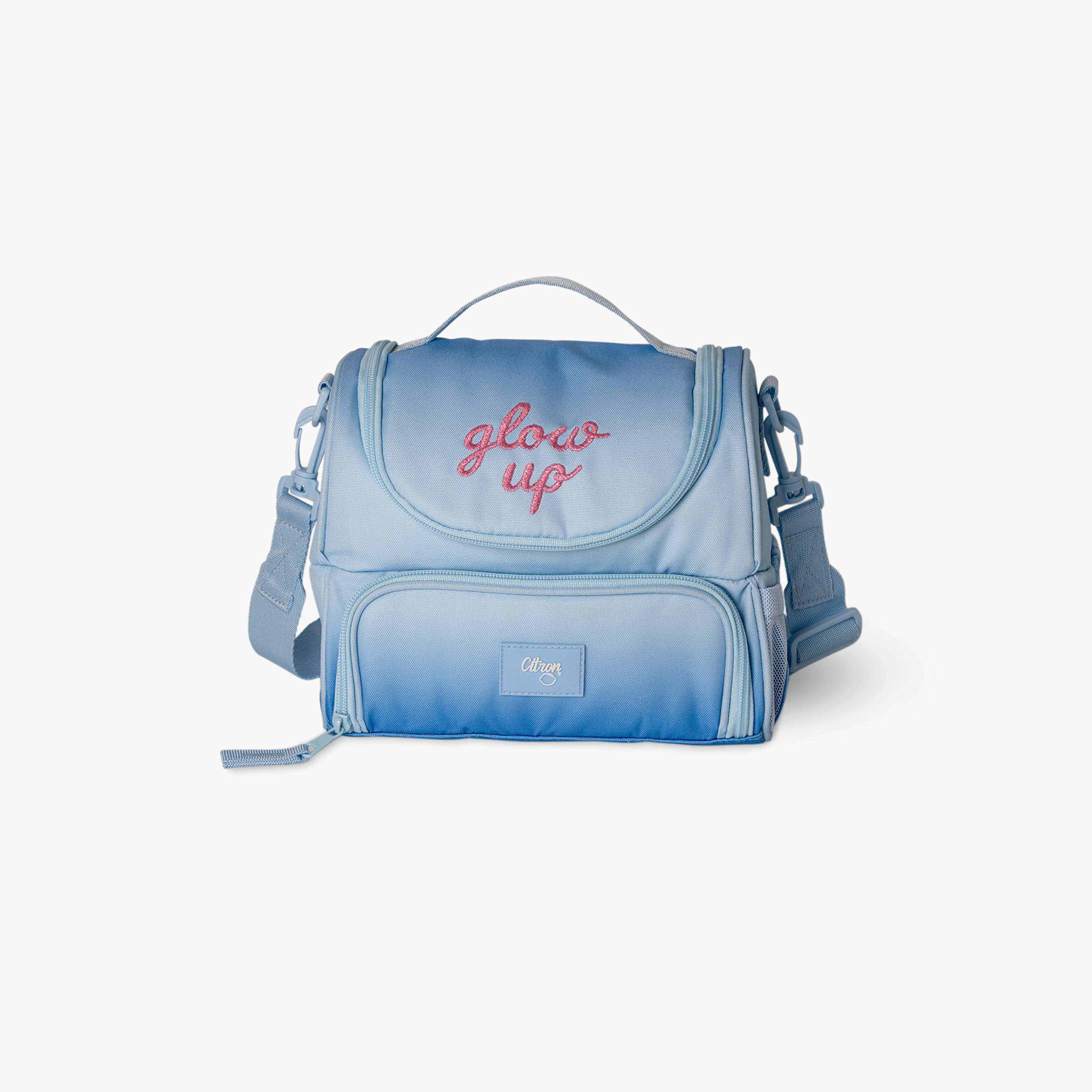 Citron-Lunch Bag-Glow Up-2 Cmprt-school-lunchessentials-lunchbags-image-1
