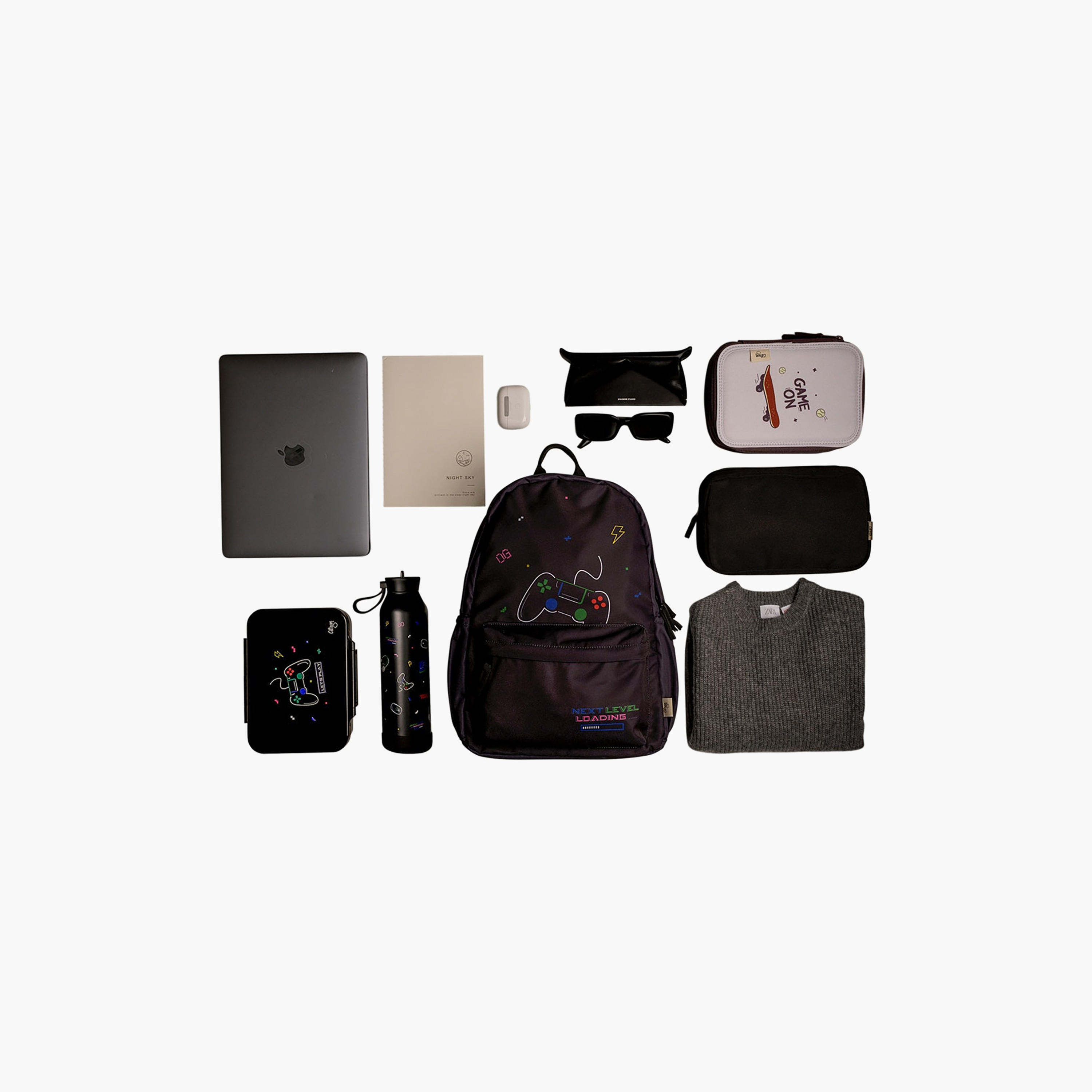 Citron Backpack-Gaming-2 Cmprt- (Rpet) Black - 29X40X15-school-bagsandbackpacks-backpacks-image-4
