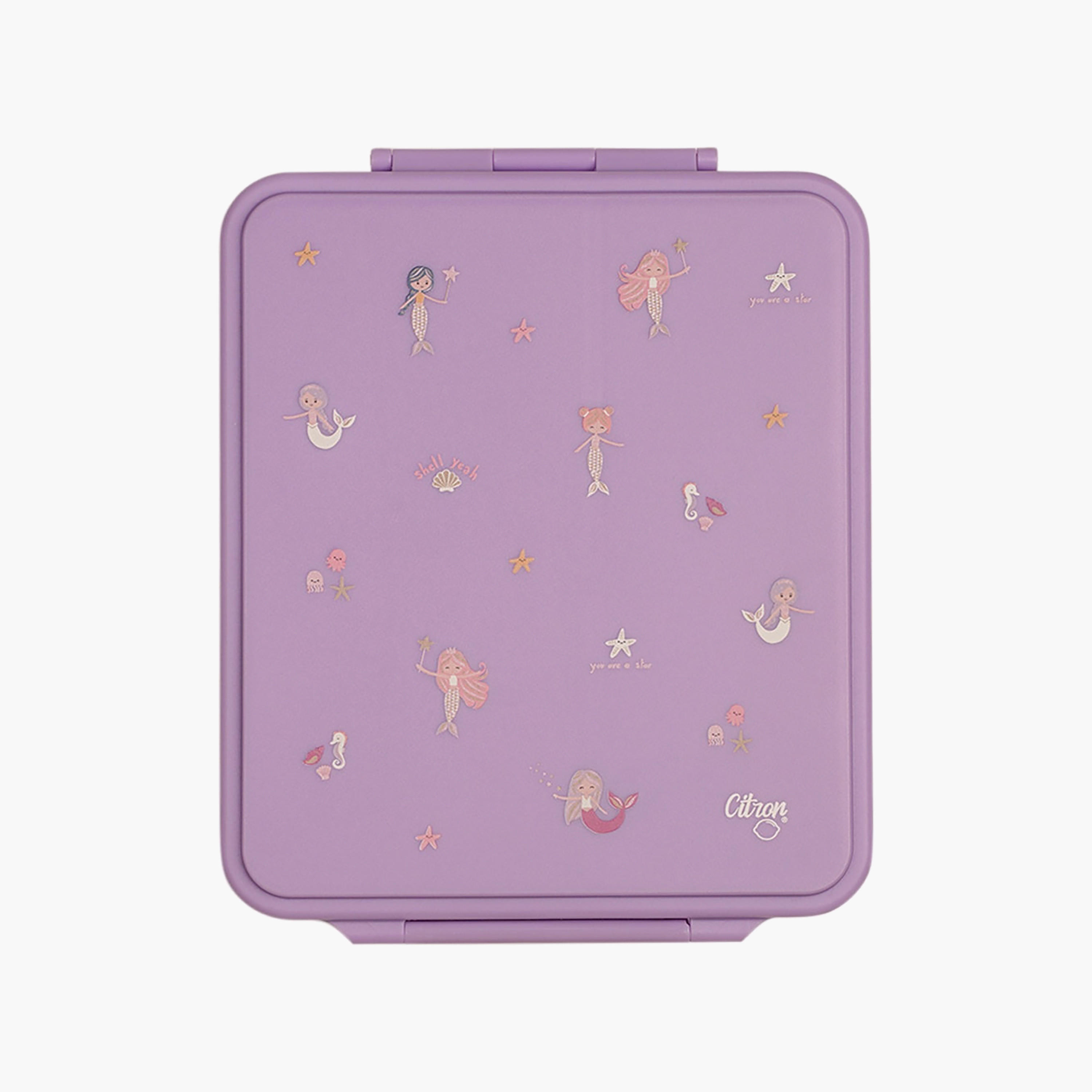 علبة طعام سيترون-لانش بوكس ميرميد 1900 مل مع مرطبان طعام 4 أقسام-school-lunchessentials-lunchboxes-image-1