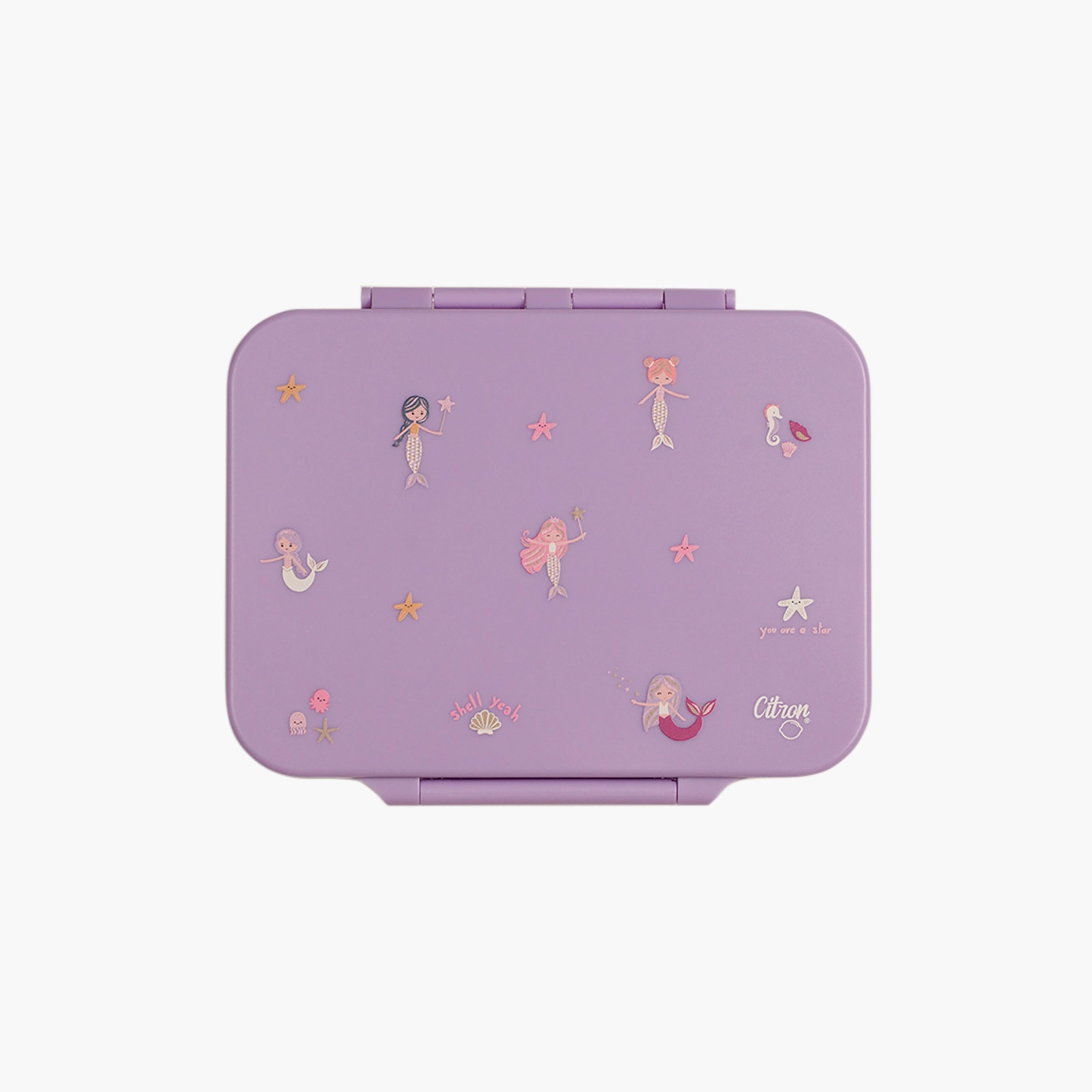 Citron-Lunch Box Mermaid 700Ml 4 Cmprt-school-lunchessentials-lunchboxes-image-1