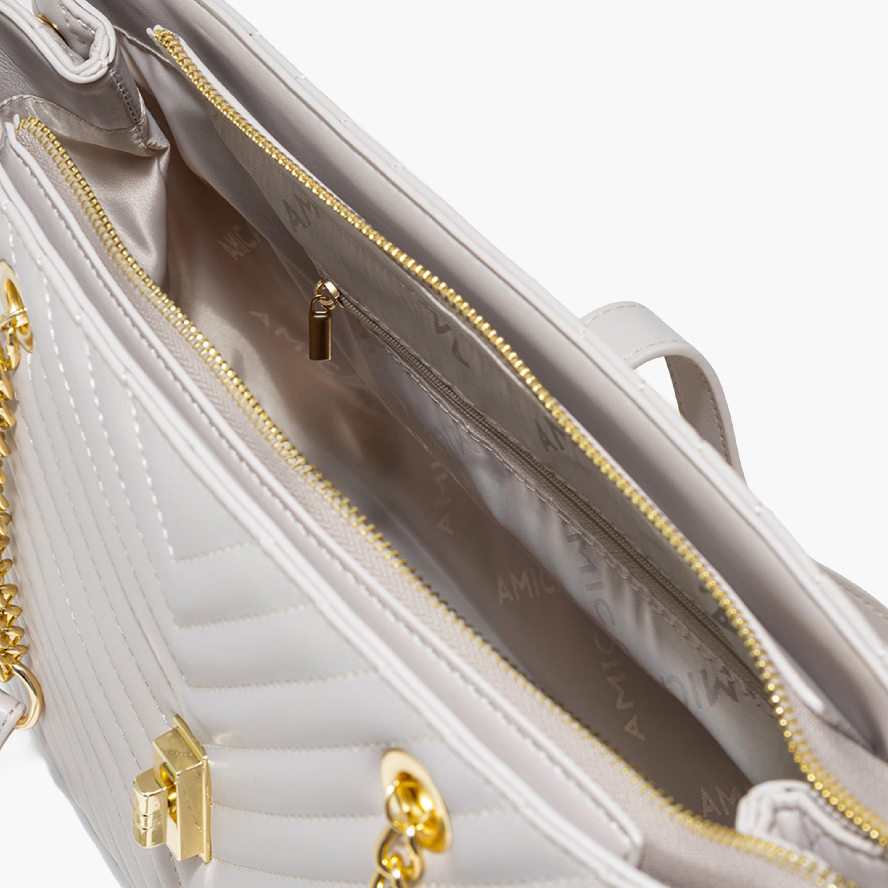 AMICA Quilted Tote Bag Chain Strap-women-bagsandwallets-handbags-image-16