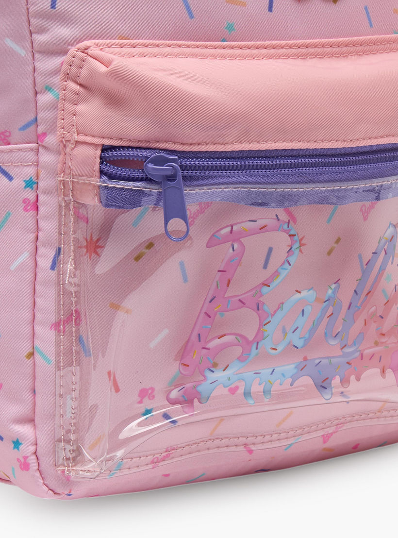 شنطة ظهر مدرسية بأحزمة كتف مبطنة وزخارف باربي للبنات بعمر 13 سنة - 17 بوصة-school-bagsandbackpacks-backpacks-image-4