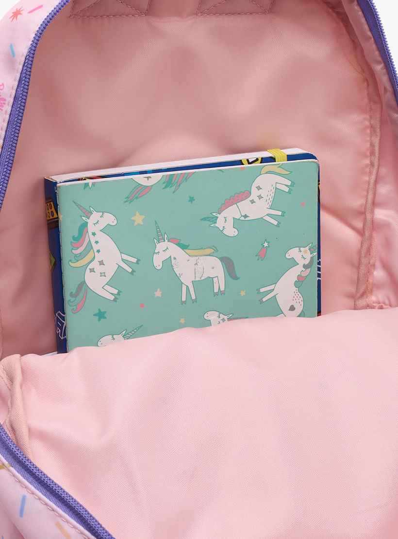 شنطة ظهر مدرسية بأحزمة كتف مبطنة وزخارف باربي للبنات بعمر 13 سنة - 17 بوصة-school-bagsandbackpacks-backpacks-image-5