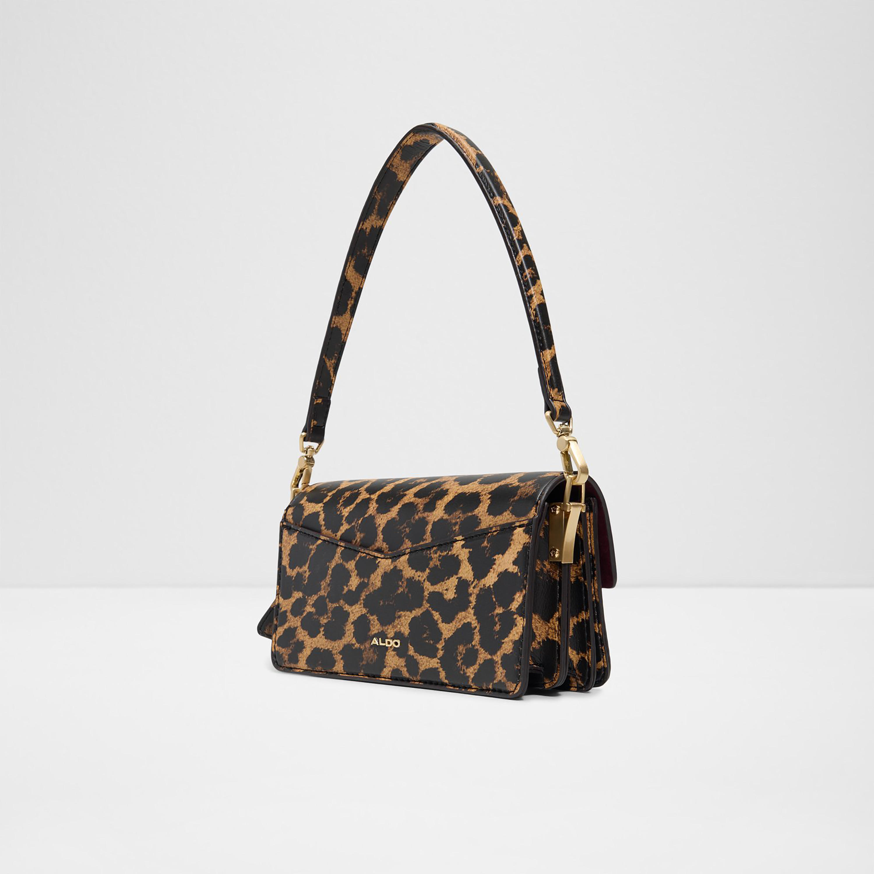 حقيبة كتف ألدو لوكس كاري 2.0 بنقشة جلد النمر، بمقبض واحد وإغلاق بغطاء وحزام-women-bagsandwallets-handbags-image-2