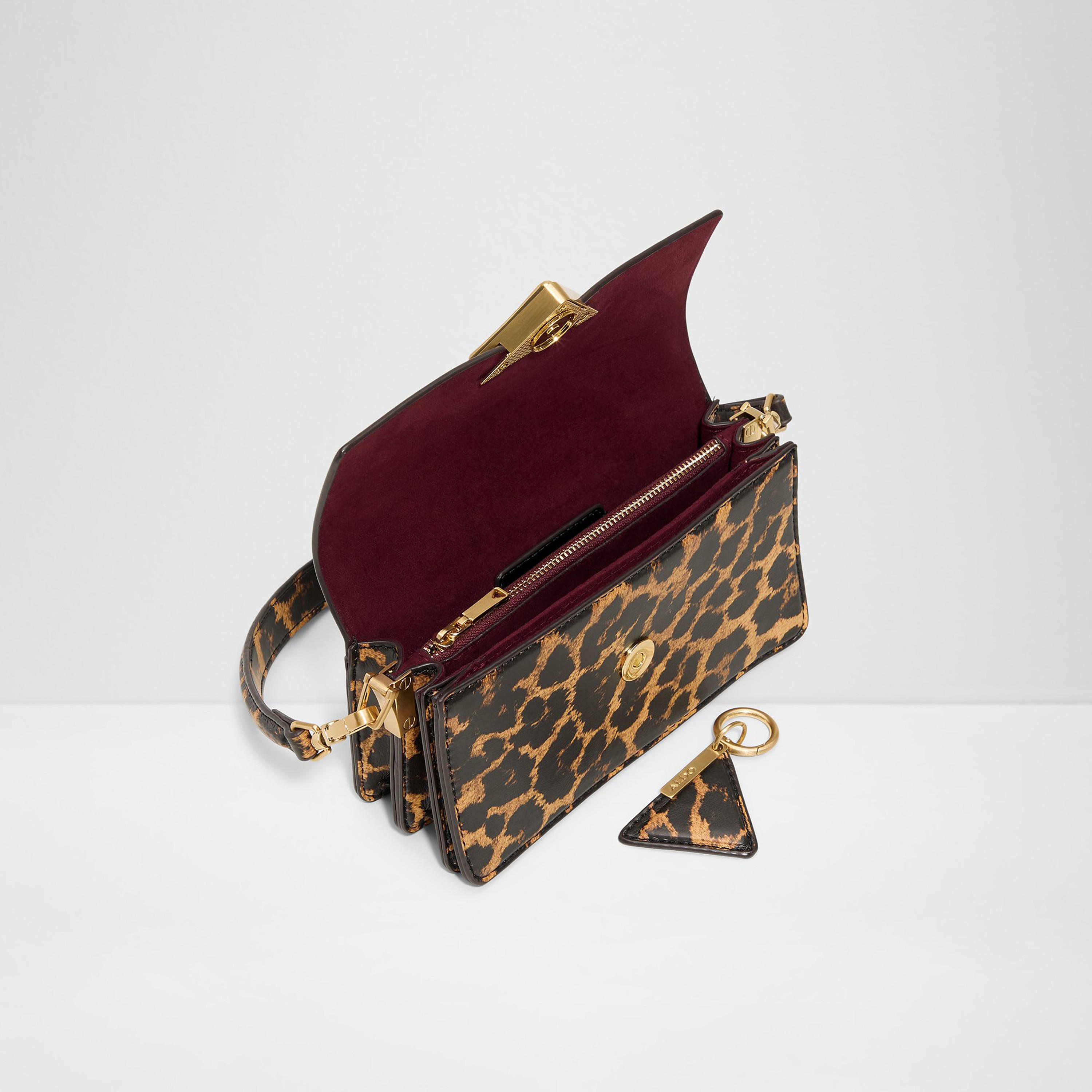 حقيبة كتف ألدو لوكس كاري 2.0 بنقشة جلد النمر، بمقبض واحد وإغلاق بغطاء وحزام-women-bagsandwallets-handbags-image-3