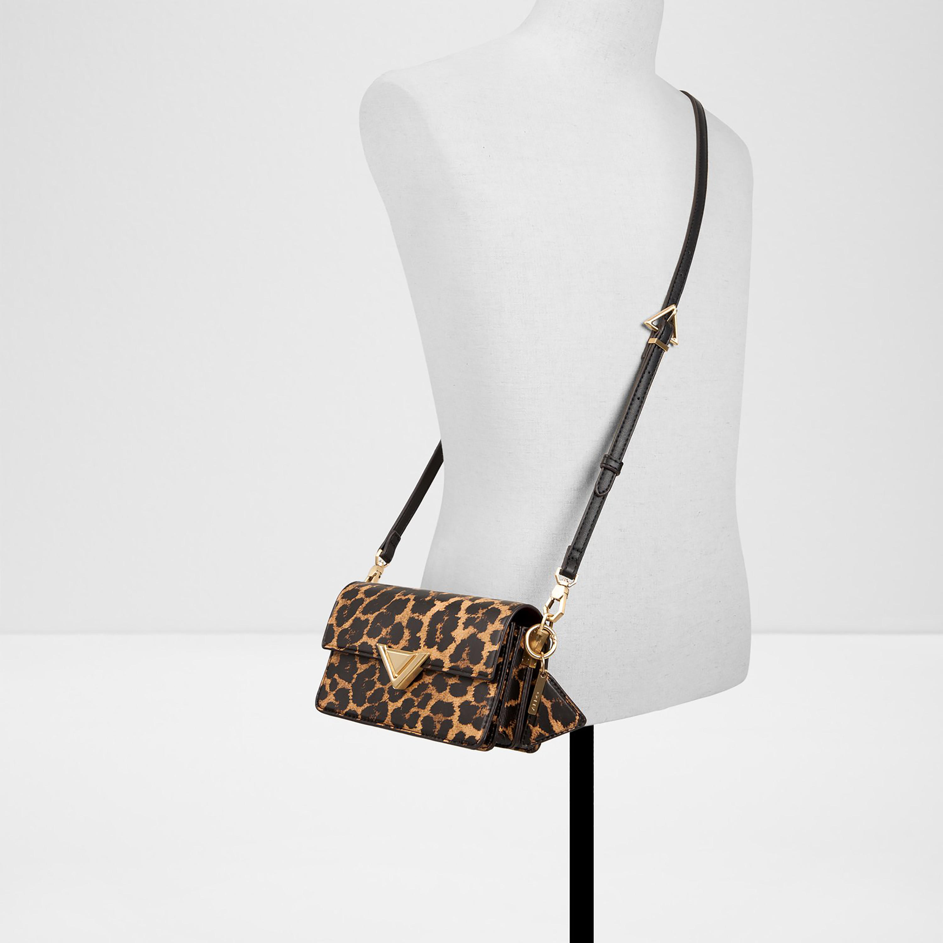 حقيبة كتف ألدو لوكس كاري 2.0 بنقشة جلد النمر، بمقبض واحد وإغلاق بغطاء وحزام-women-bagsandwallets-handbags-image-4