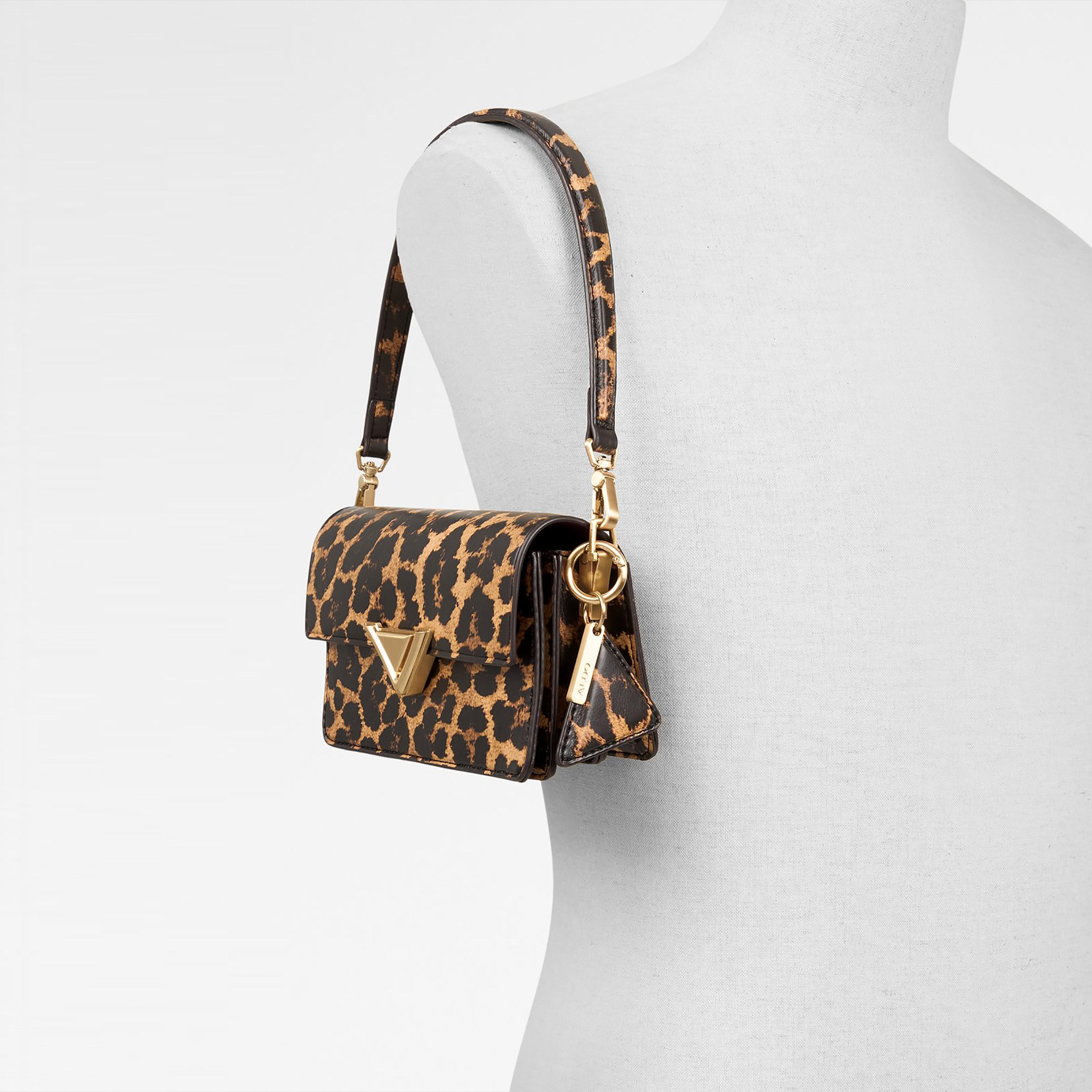 حقيبة كتف ألدو لوكس كاري 2.0 بنقشة جلد النمر، بمقبض واحد وإغلاق بغطاء وحزام-women-bagsandwallets-handbags-image-5