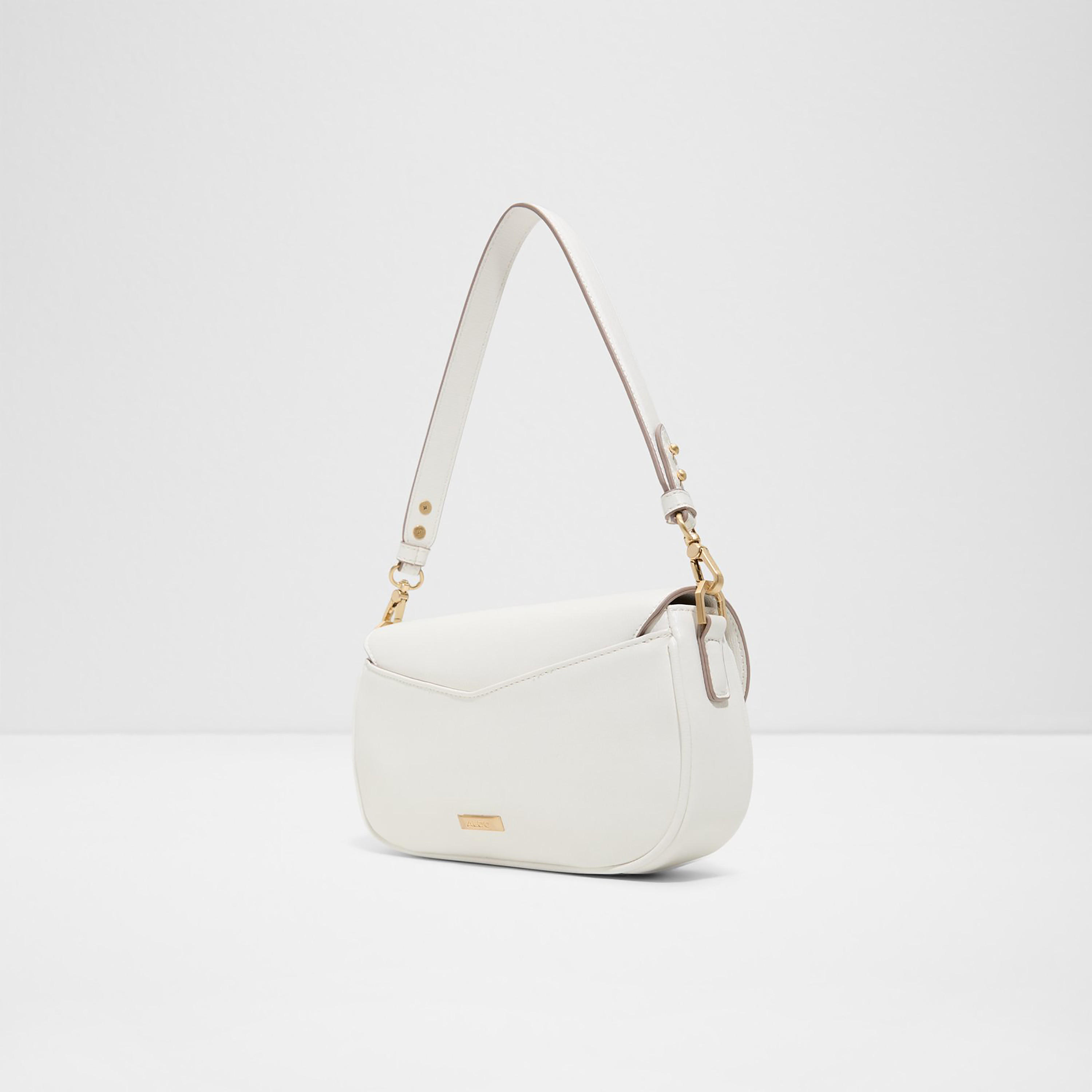 Aldo Luxe Plain Single Handle Shoulder Bag with Flap Closure and Adjustable Strap-women-bagsandwallets-handbags-image-2